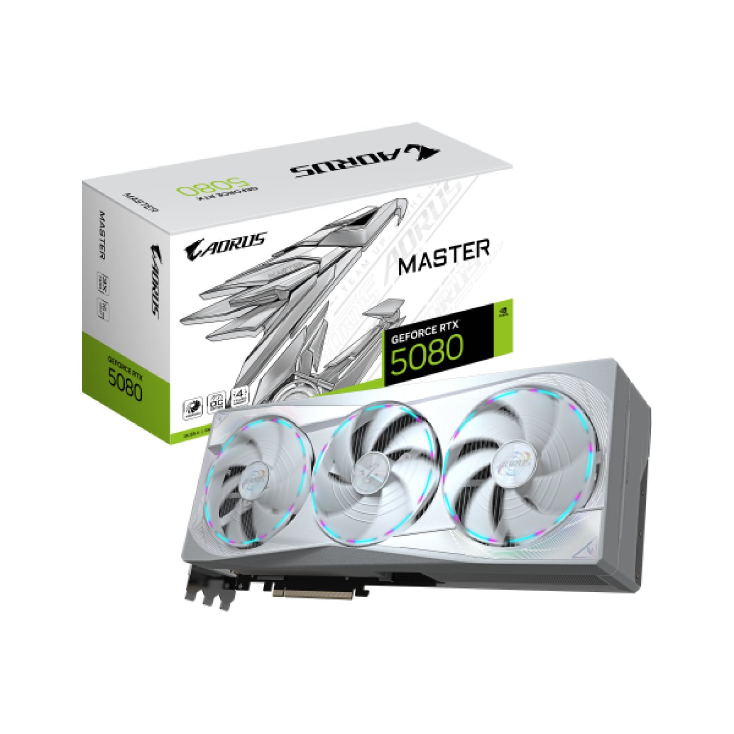Gigabyte AORUS GeForce RTX 5080 MASTER ICE · 16GB GDDR7