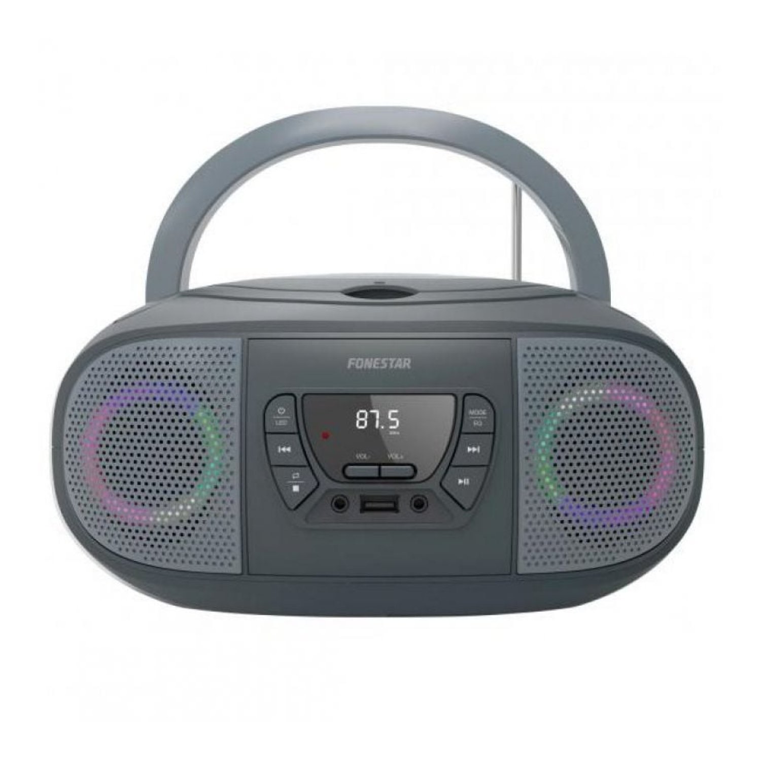 Fonestar Boom-Go-G · Radio CD Portátil · 13W · Gris