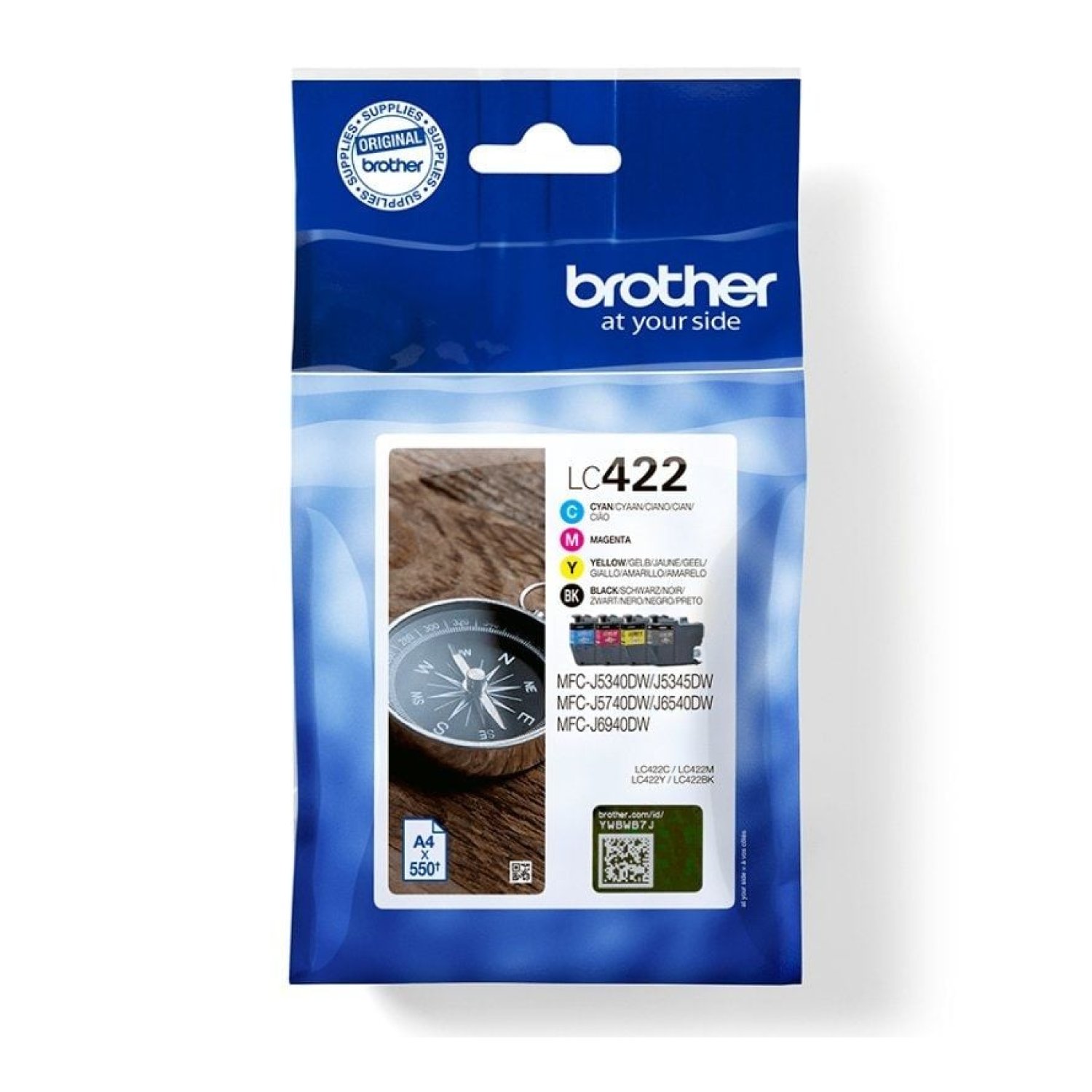 Brother LC422VAL · Multipack Cartuchos Tinta · CMYK · Original