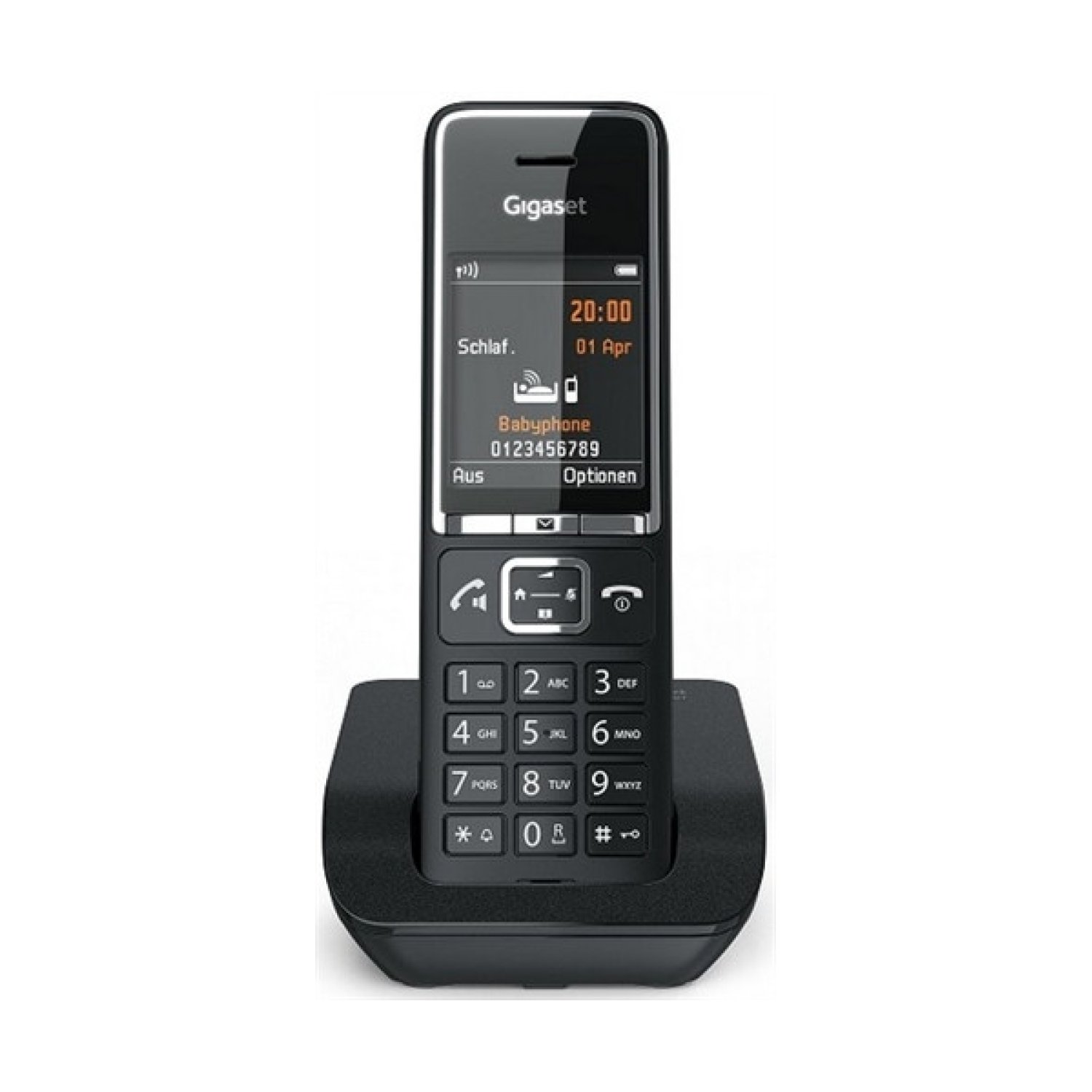 Gigaset Comfort 550 · Teléfono Inalámbrico · Negro