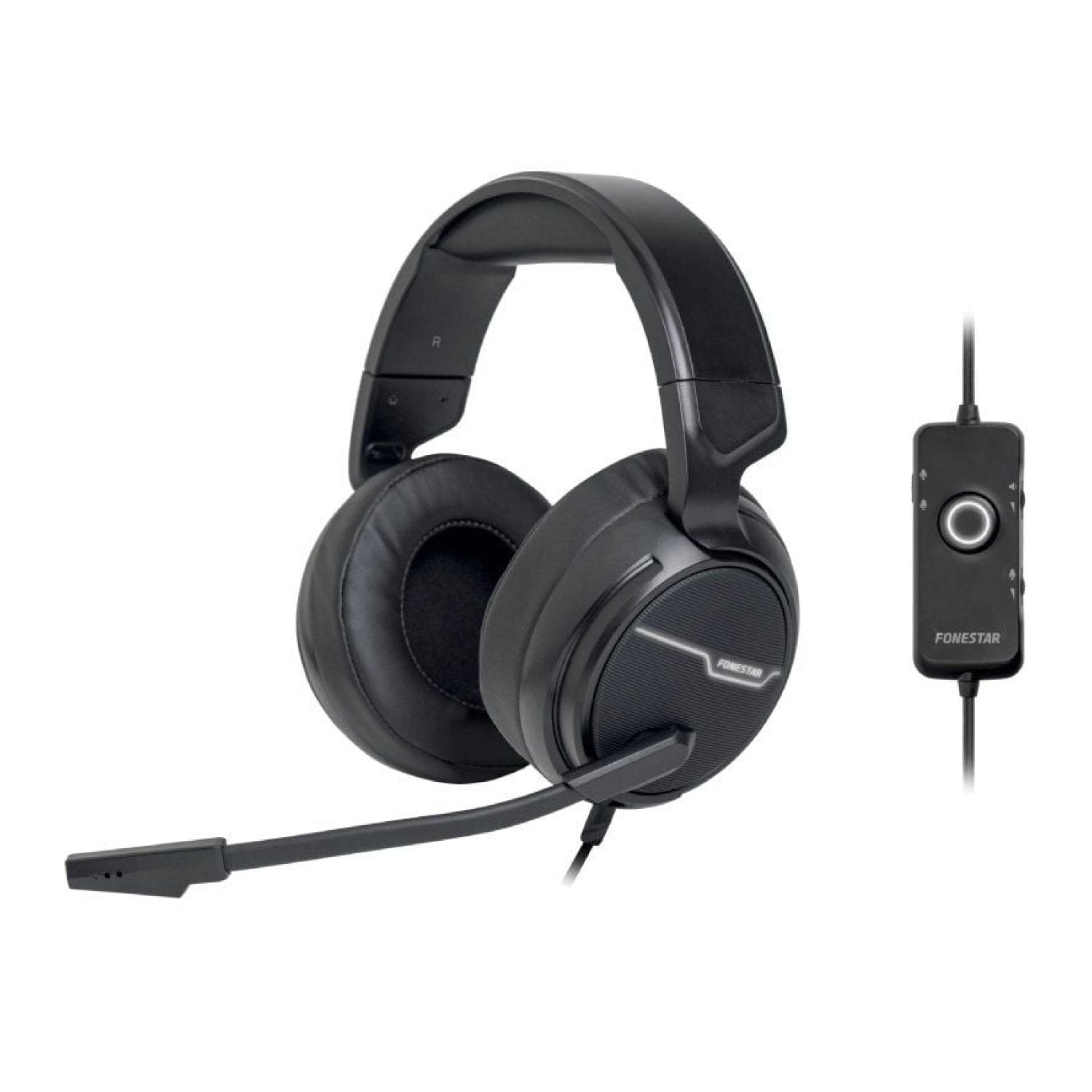 Fonestar WIN-U · Auriculares Gaming · Micrófono Integrado · USB · Negros