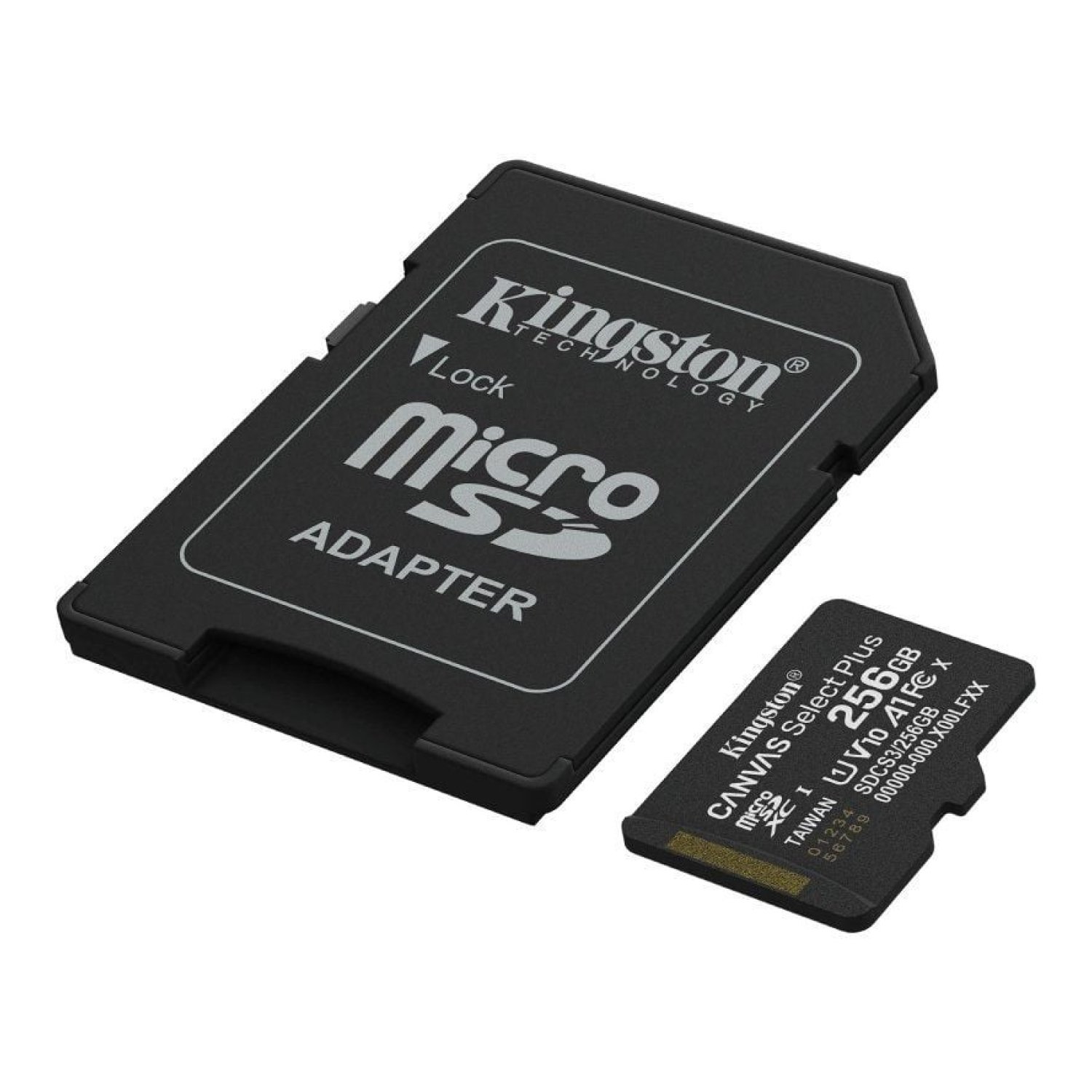 Kingston Canvas Select Plus · microSD XC 256GB · Clase 10 · 150MB/s · Con Adaptador