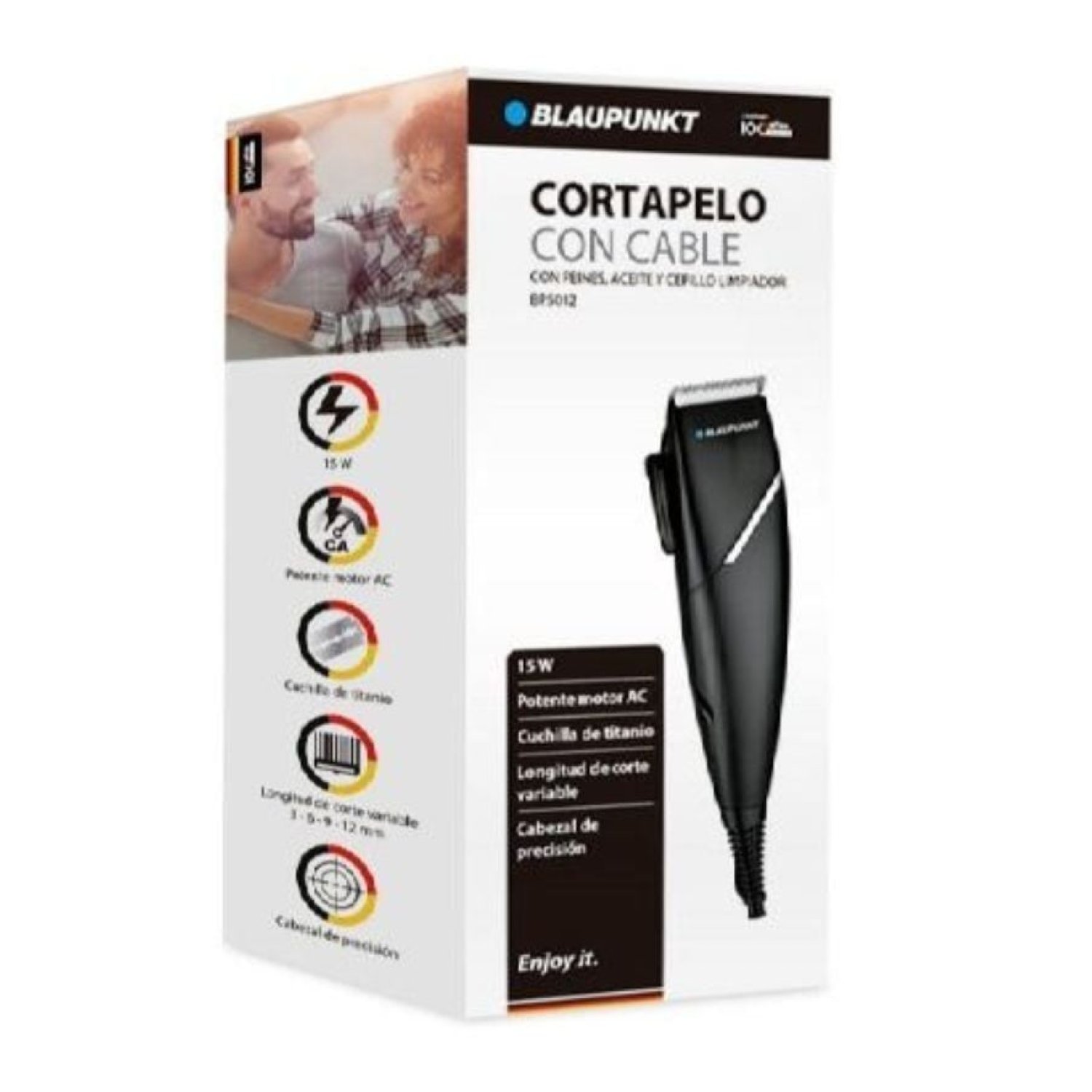 Blaupunkt BP5012 · Cortapelos con Cable · 6 Accesorios