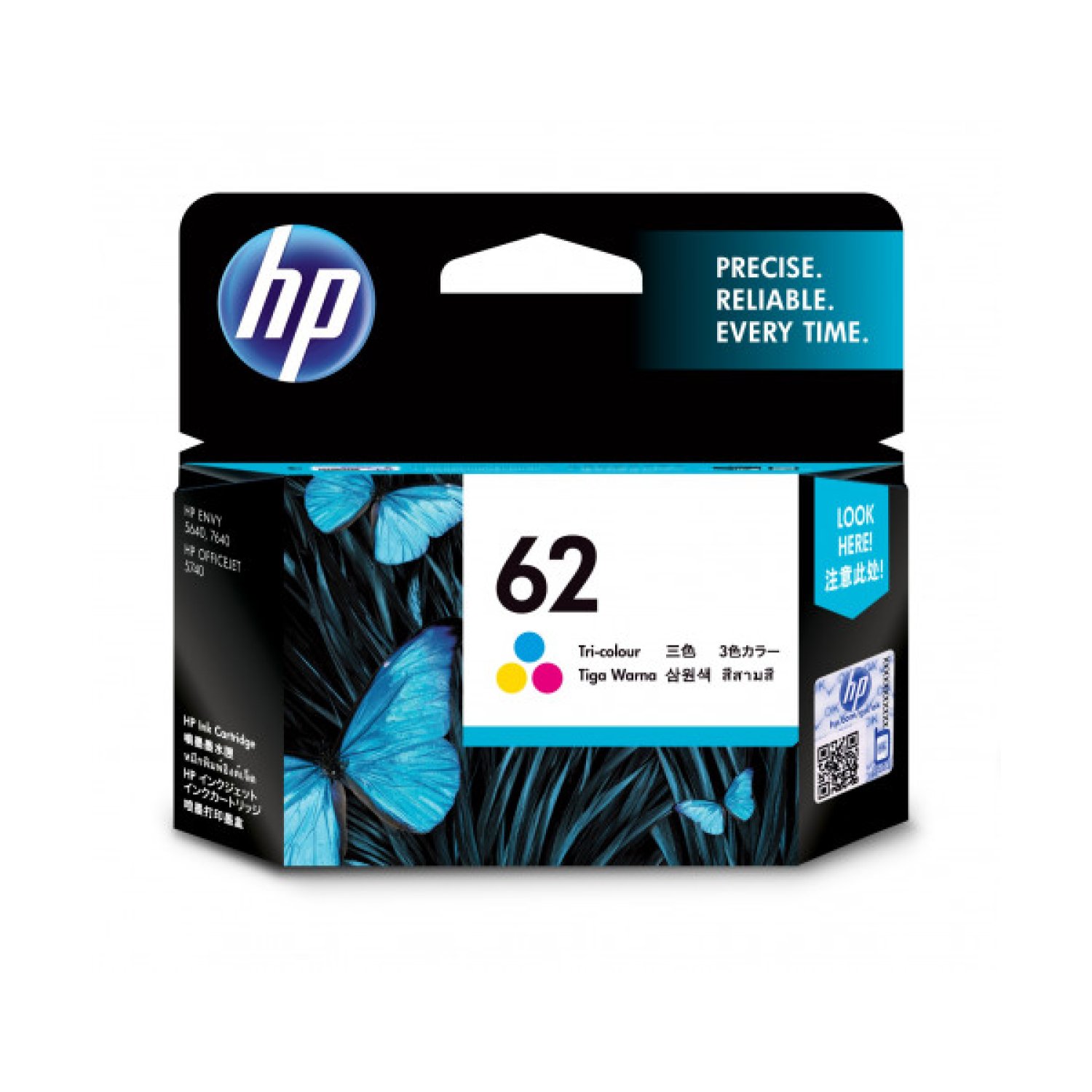 HP Cartucho Tinta Original nº62 · Tricolor