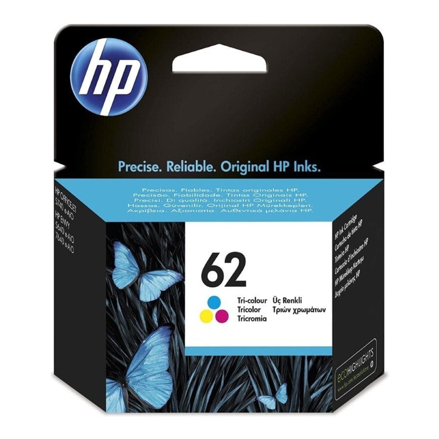 HP Cartucho Tinta Original nº62 · Tricolor