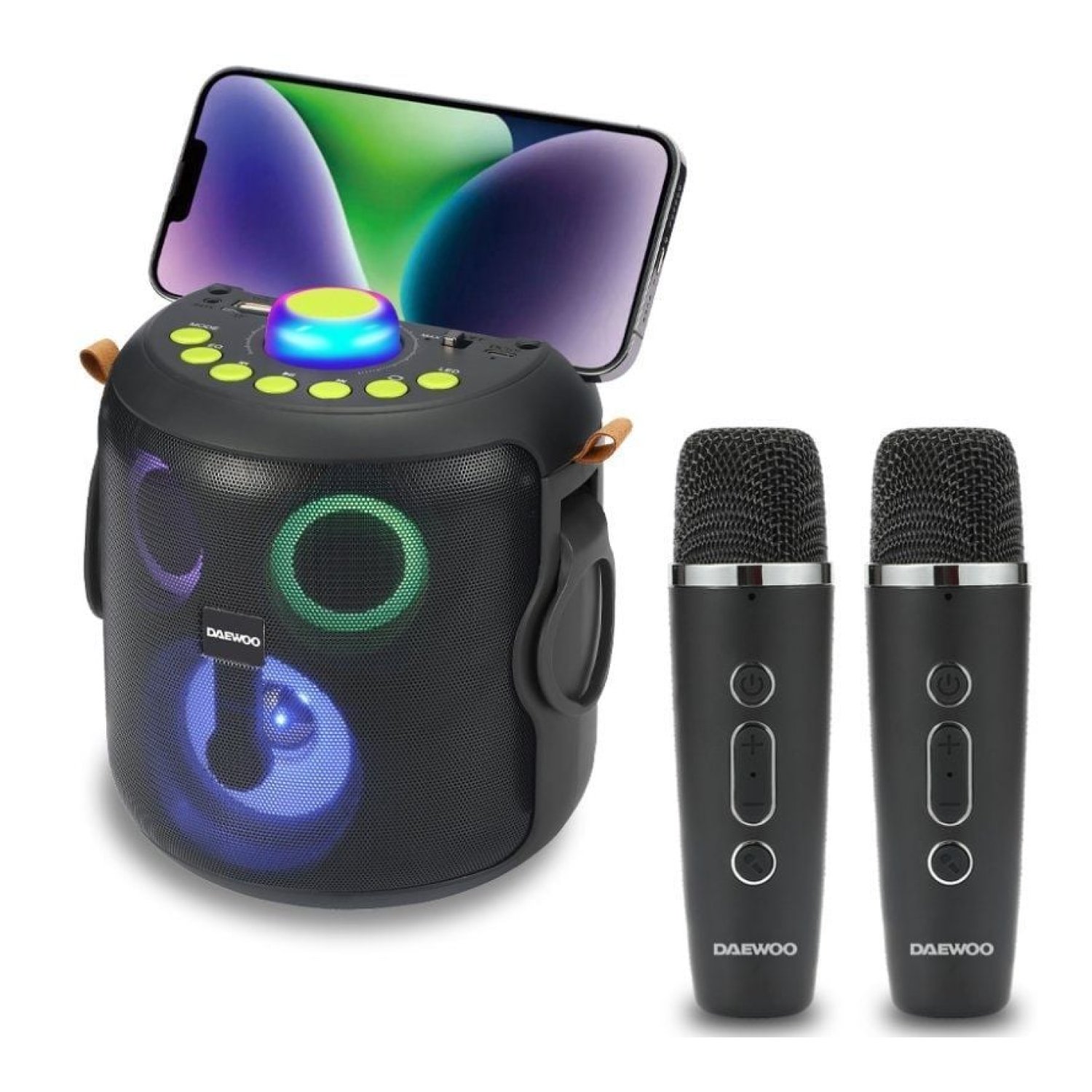 Daewoo Karaoke DW3008 · Altavoz Bluetooth · 15W · Micrófono incluido