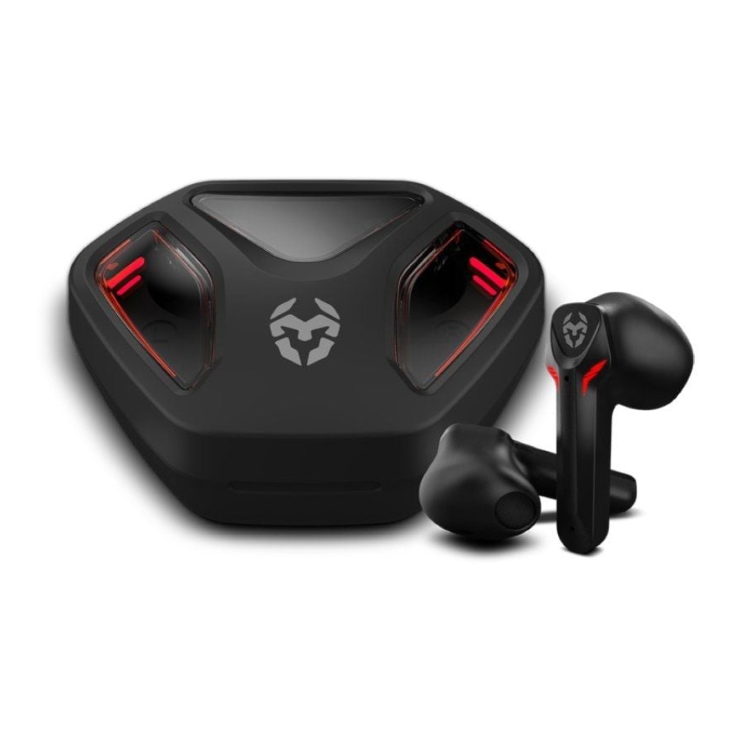 Krom Kall · Auriculares Bluetooth · 4h Autonomía · Estuche de Carga · Negros