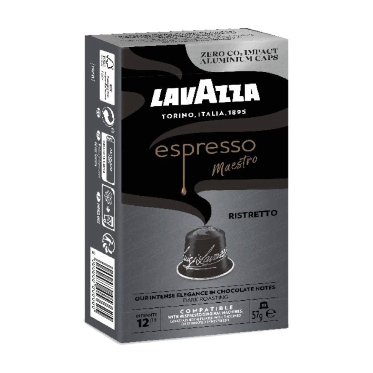Lavazza Espresso Maestro Ristretto · Cápsulas Nespresso · Caja 10 unidades
