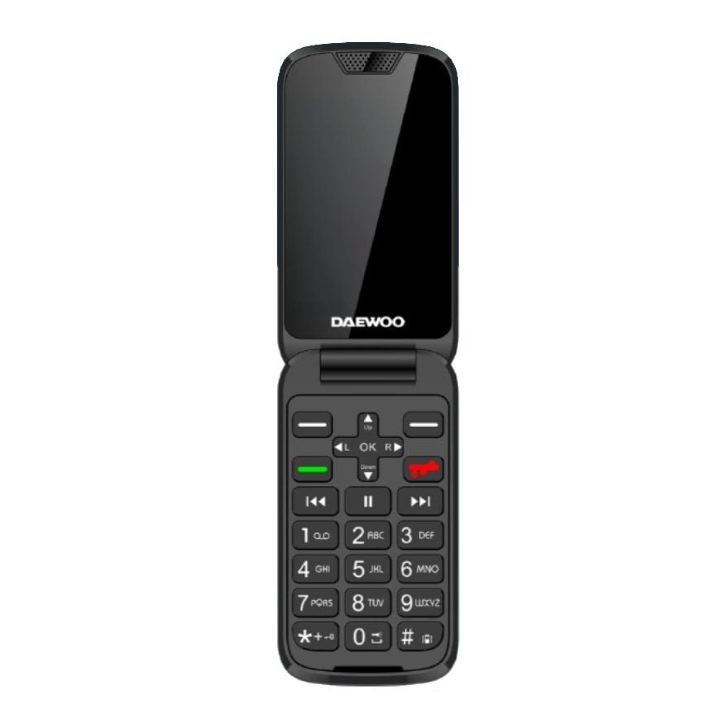 Daewoo DW8005 · Móvil Personas Mayores · 4G · Negro