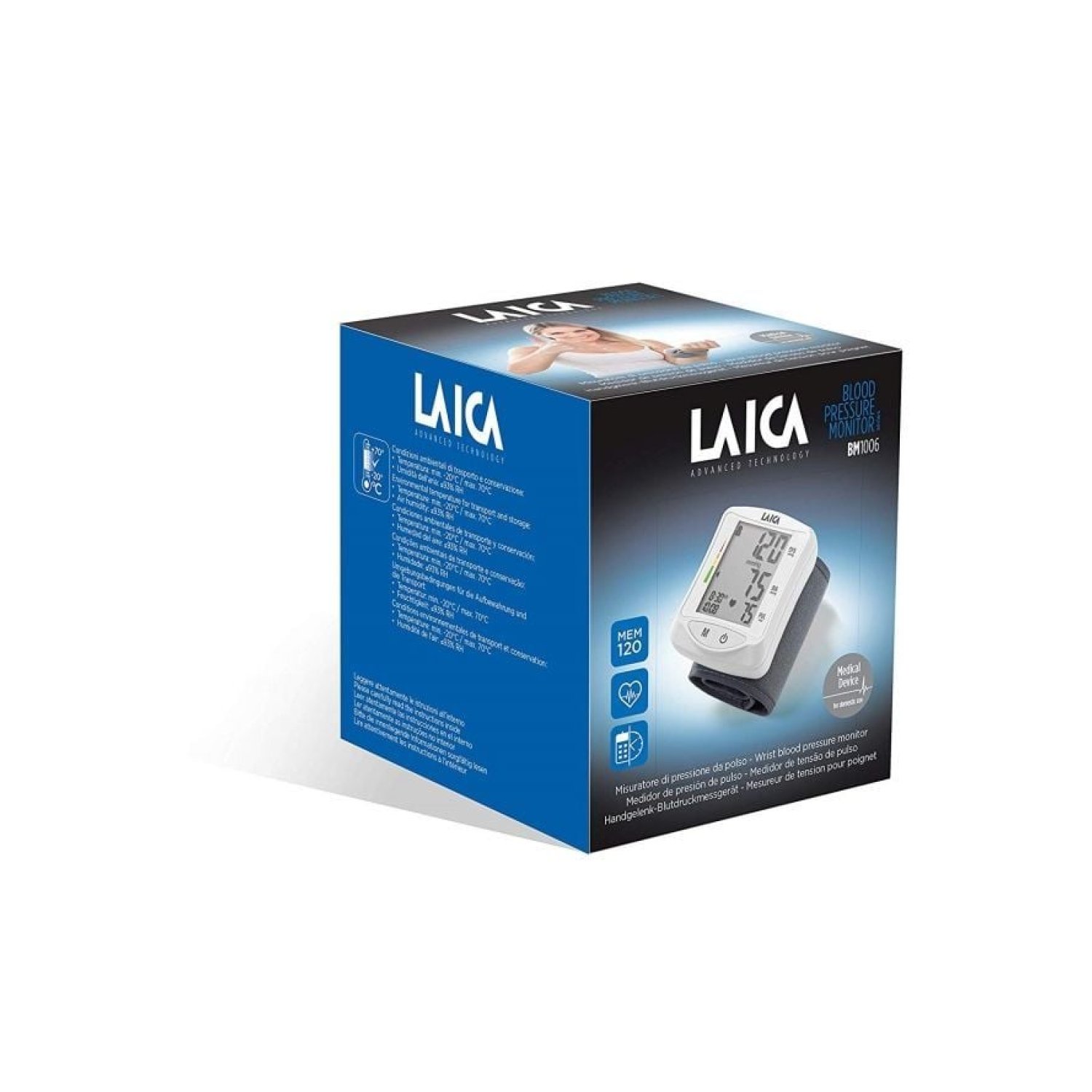 Laica BM1006 · Tensiómetro de Muñeca · Medición Automática