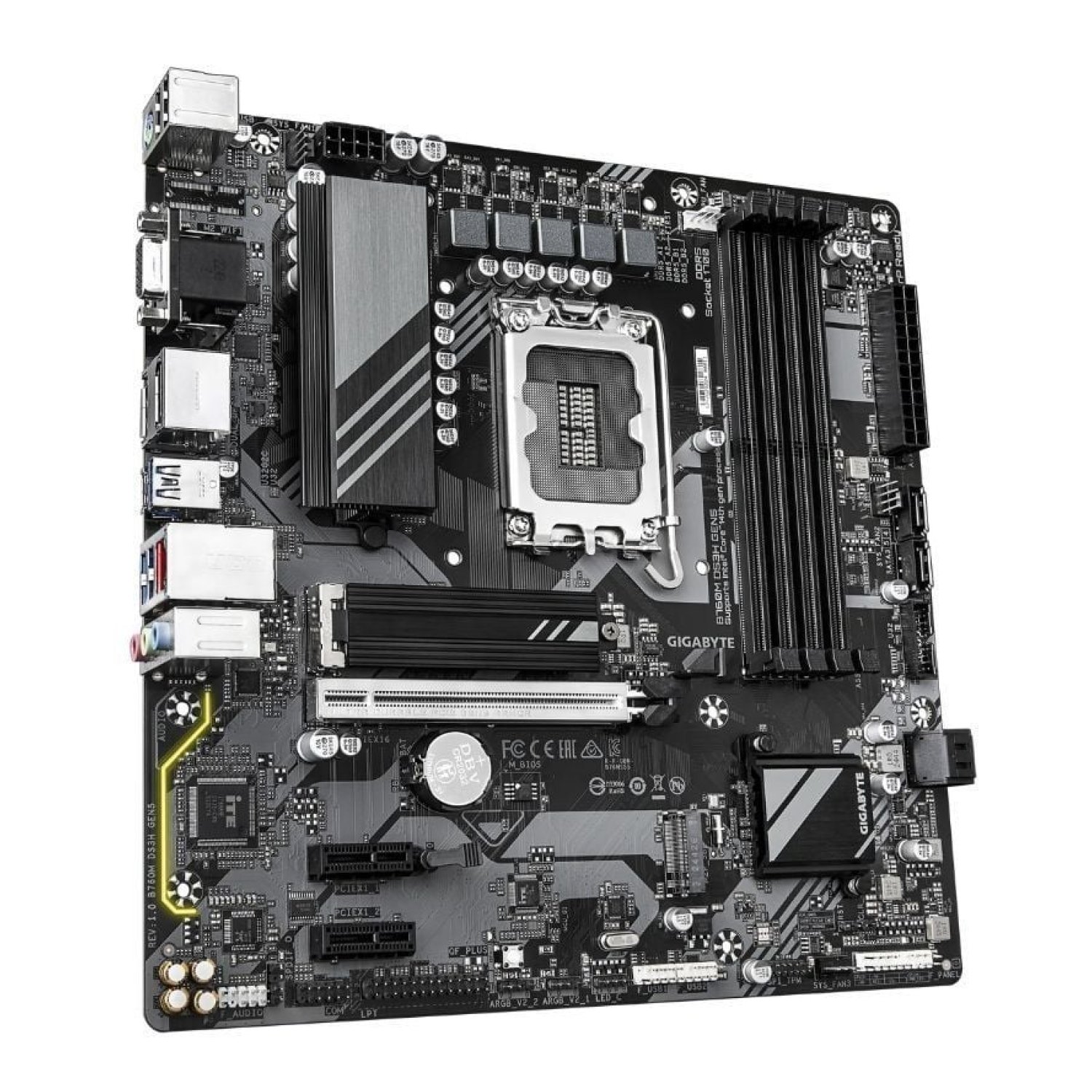 Gigabyte B760M DS3H Gen5 · Socket 1700 · DDR5 · PCIe 5.0 · Micro ATX