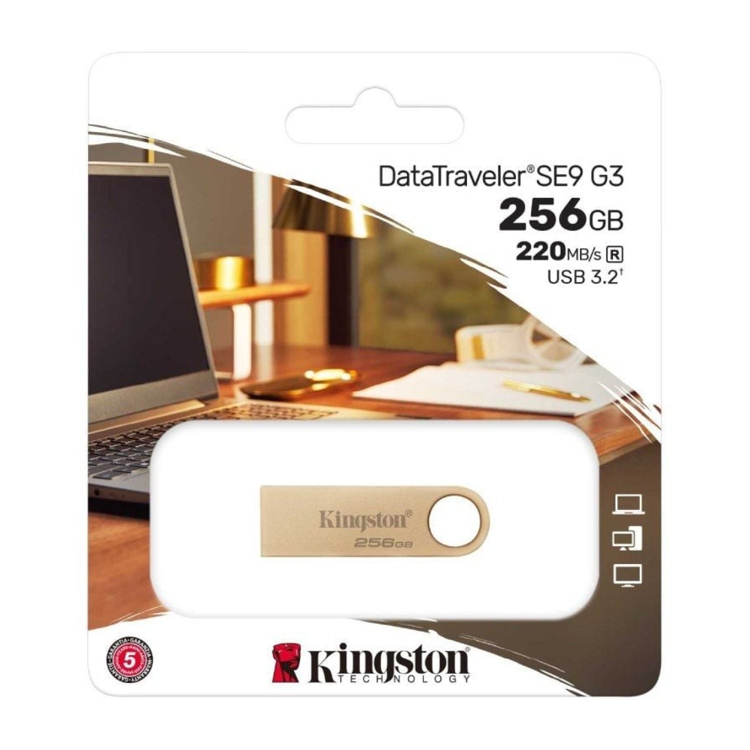 Kingston DataTraveler SE9 G3 · 256GB · USB 3.2