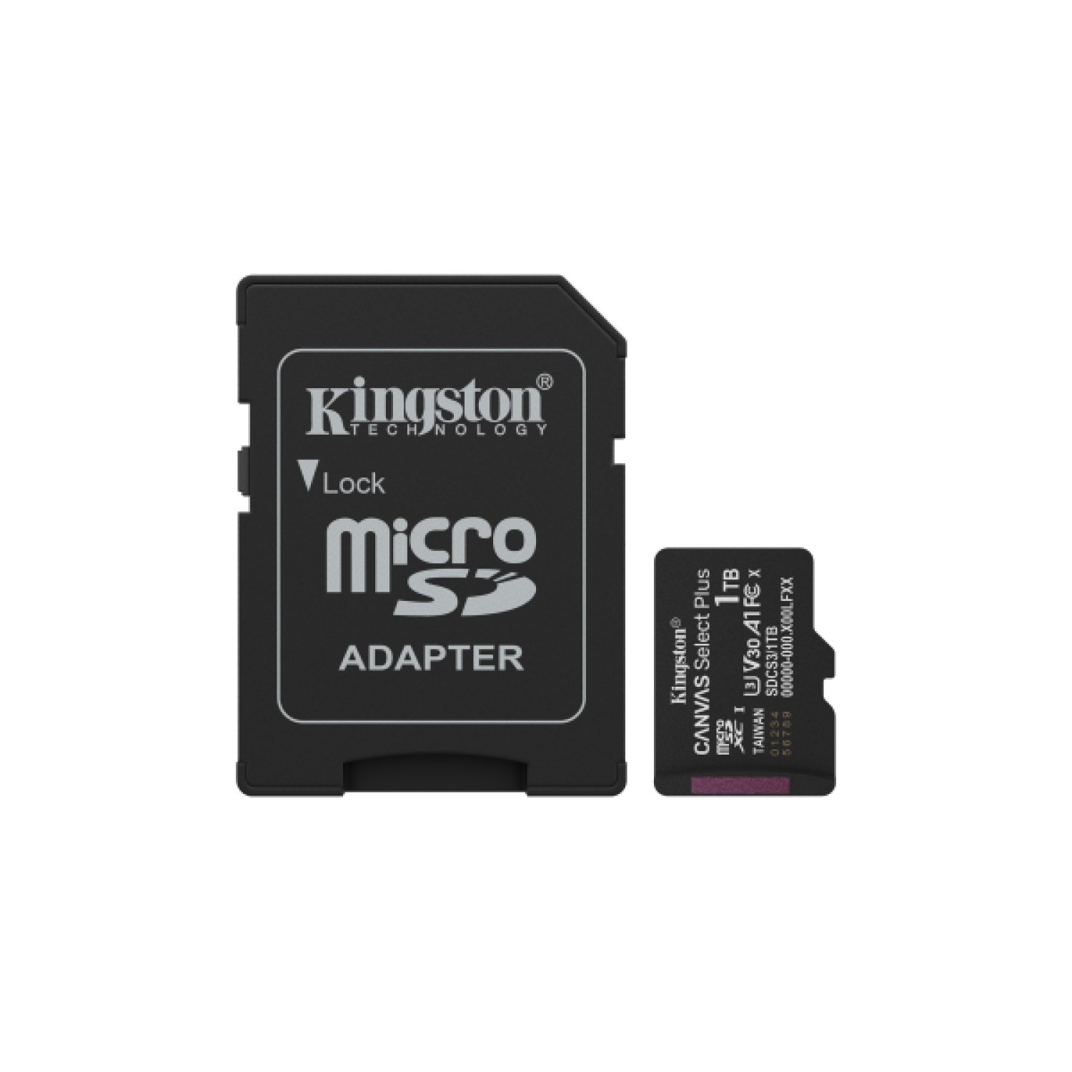 Kingston Canvas Select Plus · microSD XC 1TB · Clase 10 · 150MB/s · Con Adaptador