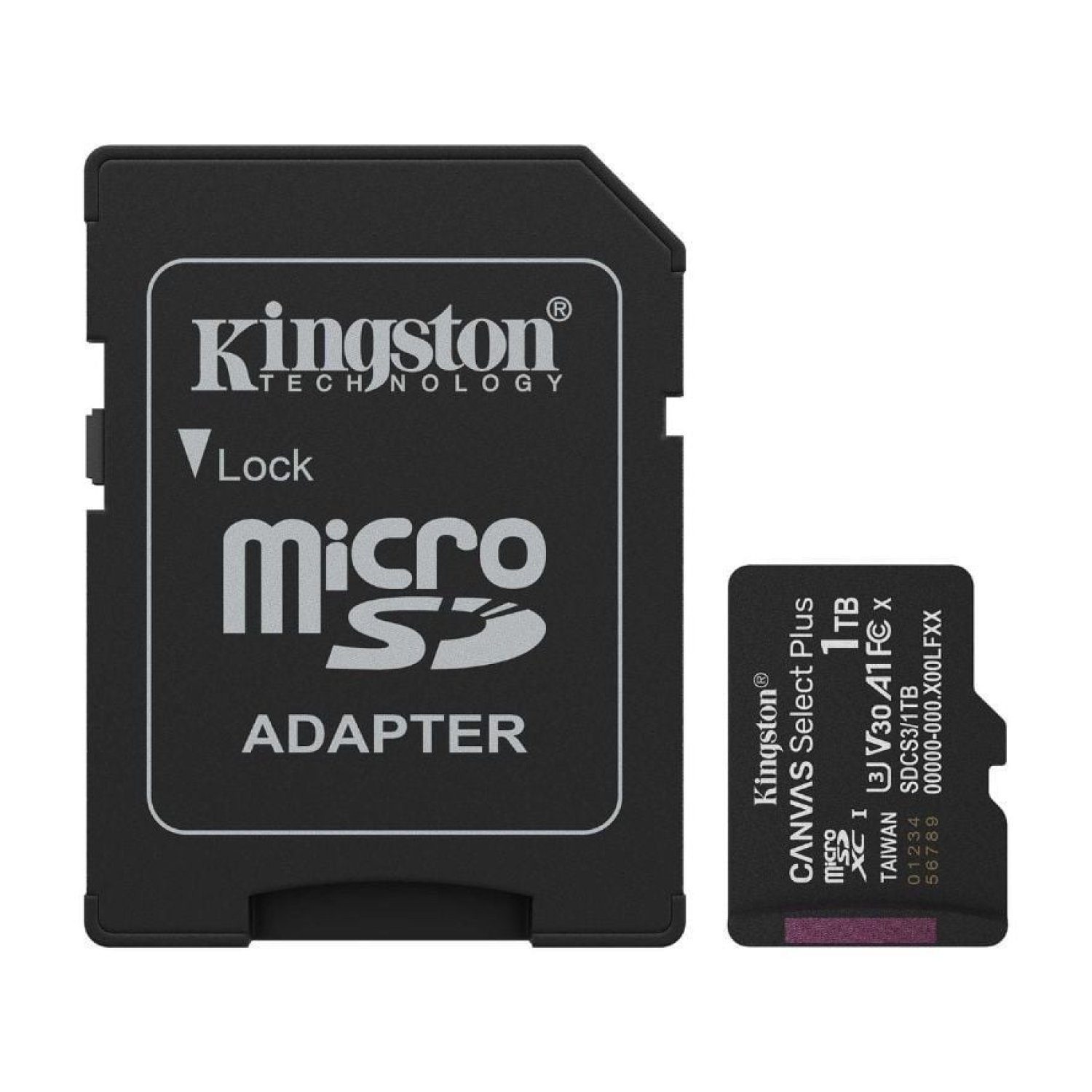 Kingston Canvas Select Plus · microSD XC 1TB · Clase 10 · 150MB/s · Con Adaptador