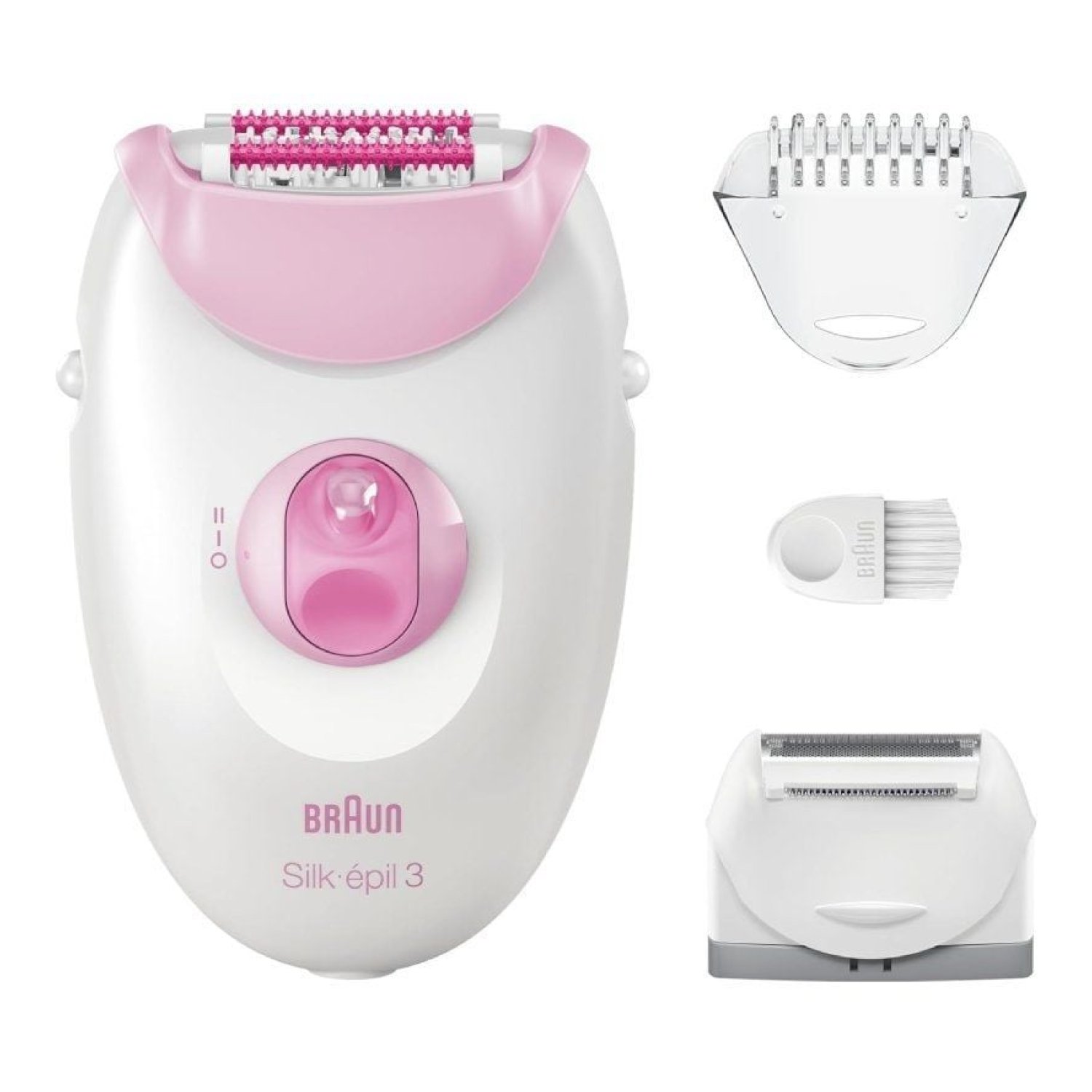 Braun Silk-épil Series 3 · Depiladora Eléctrica · Con Cable · 3 Accesorios