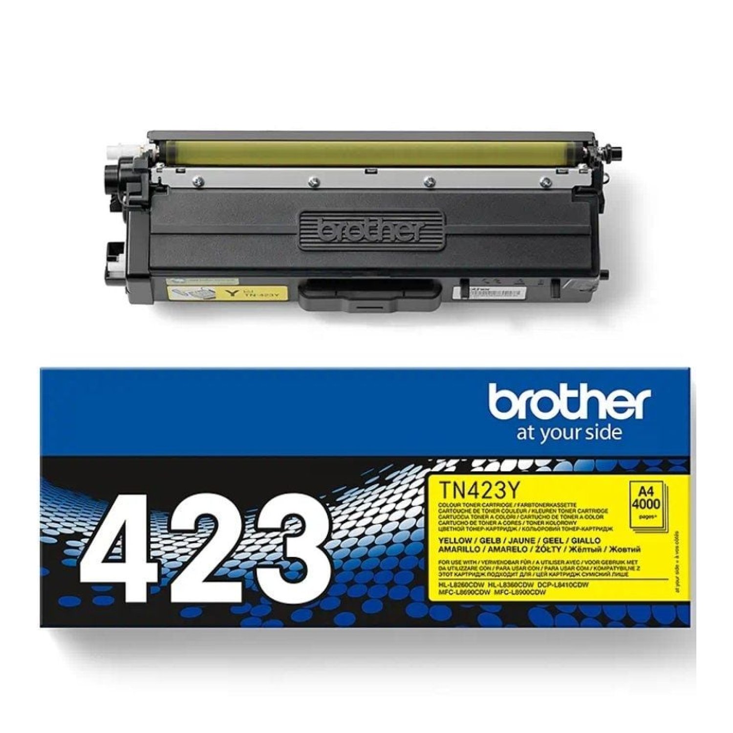 Tóner Original Brother TN-423Y Alta Capacidad/ Amarillo