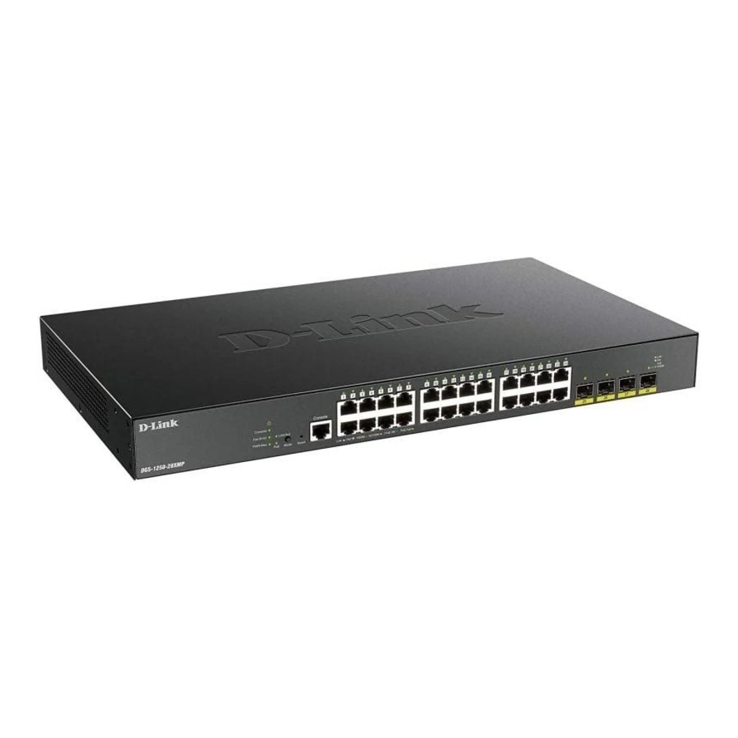 D-Link Smart DGS-1250-28XMP · 28 Puertos Gigabit · PoE · 4 SFP