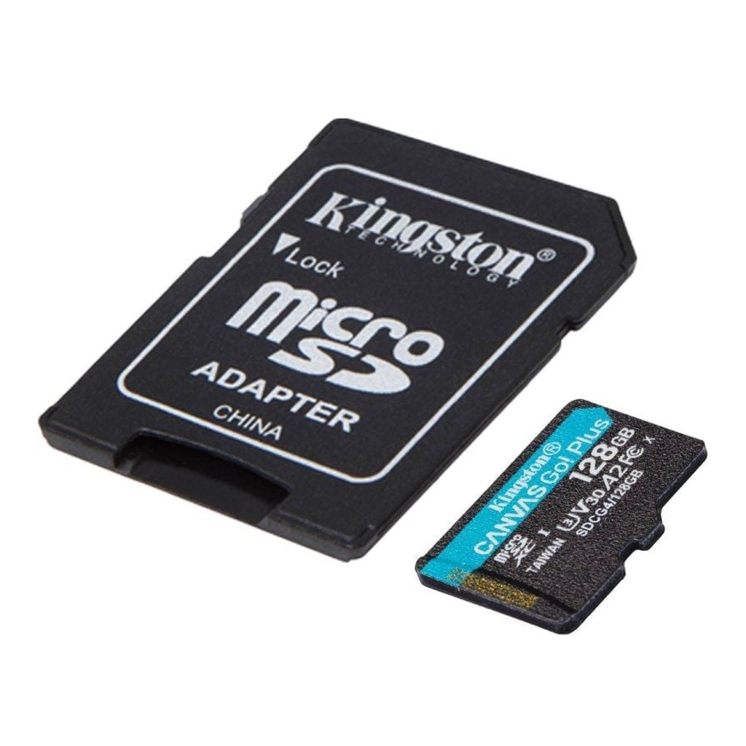 Kingston Canvas Go! Plus · 128GB microSD XC · Clase 10 · 200MB/s · Con Adaptador