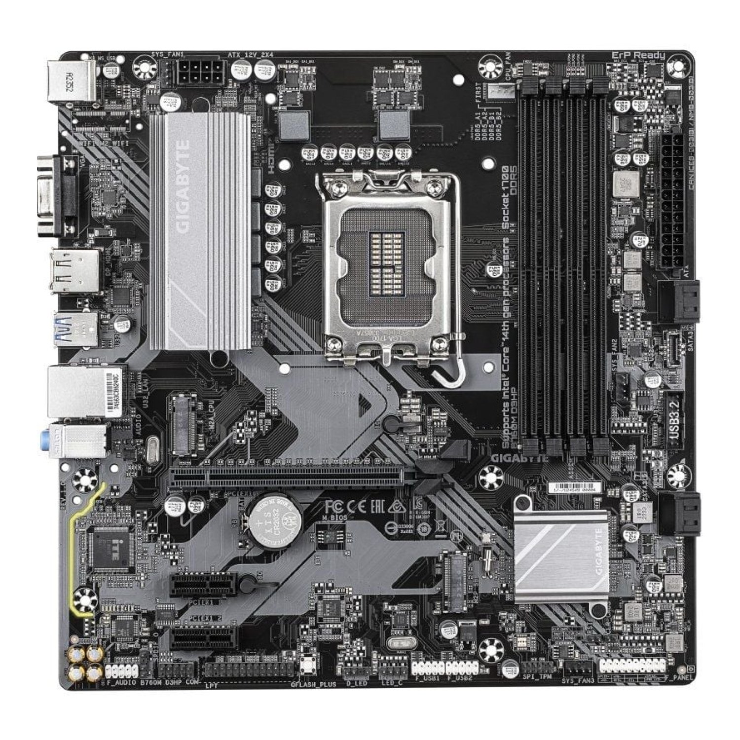 Gigabyte B760M D3HP · Socket 1700 · Micro ATX · DDR5 · PCIe 4.0