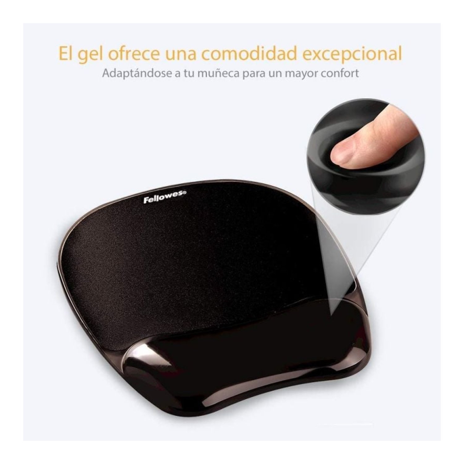 Fellowes Alfombrilla Ergonómica · 25 x 20 x 235mm · Soporte Muñeca