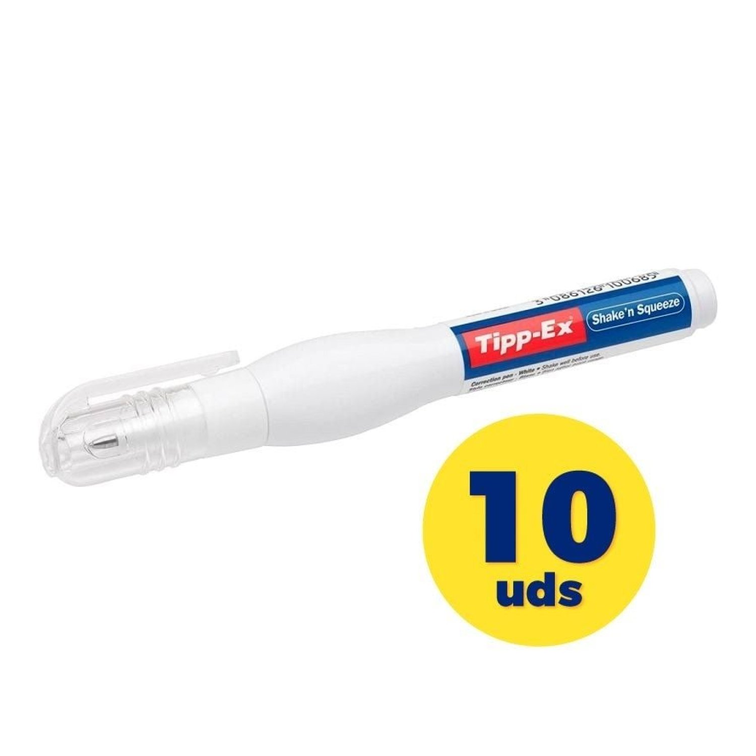 Bic Tipp-Ex Shake'N Squeeze · Correctores Líquidos · 8ml · Pack 10 unidades
