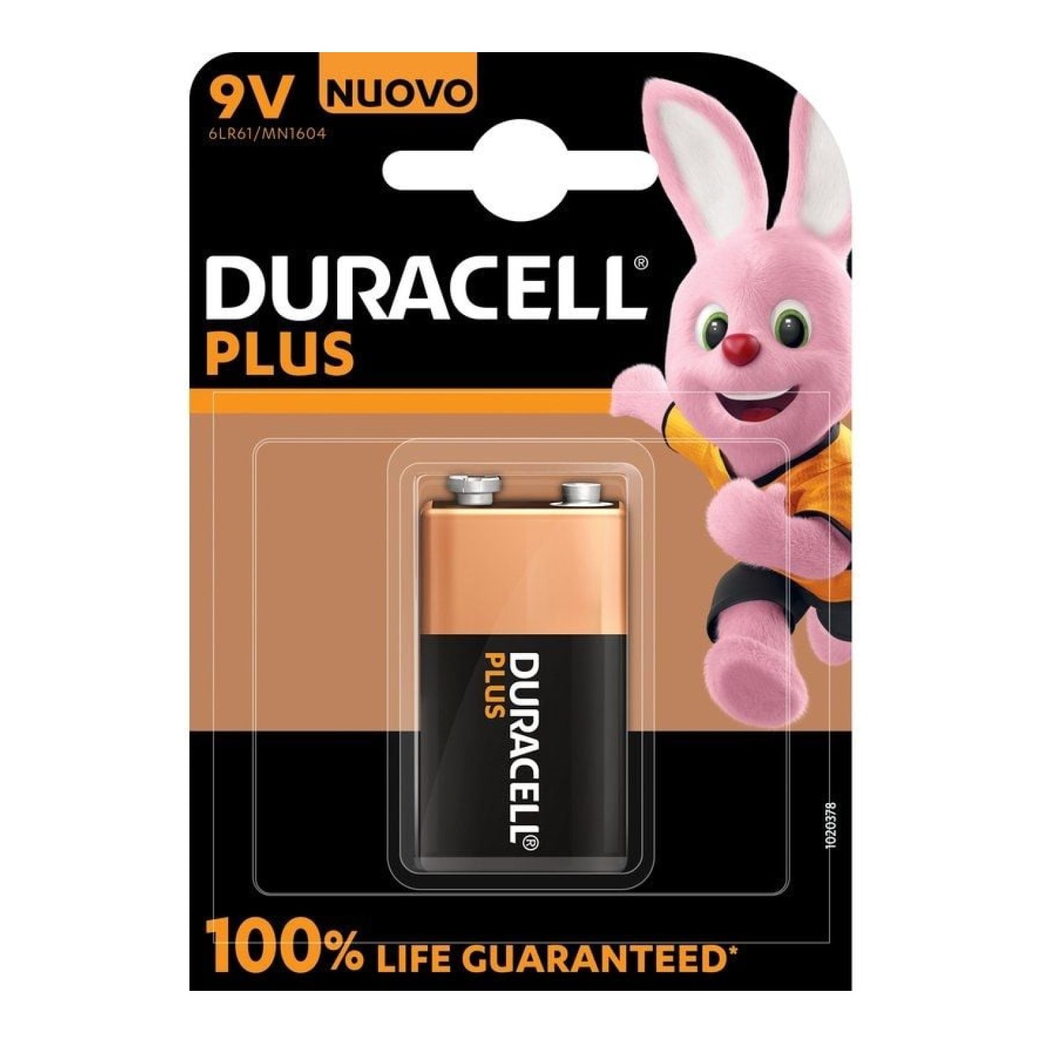 Duracell Plus · Pila 9V · Alcalina