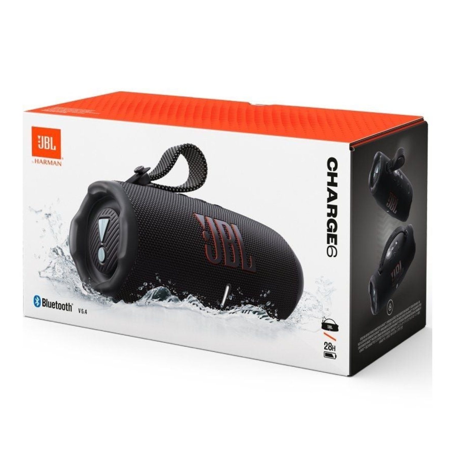 JBL Charge 6 · Altavoz Bluetooth · 45W · Negro