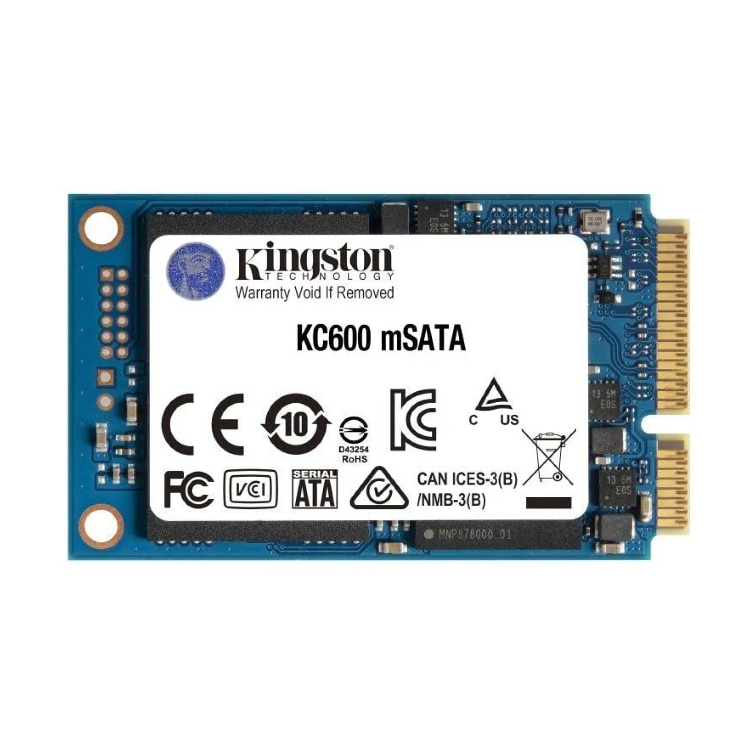 Kingston KC600 · 256GB · mSATA · SSD