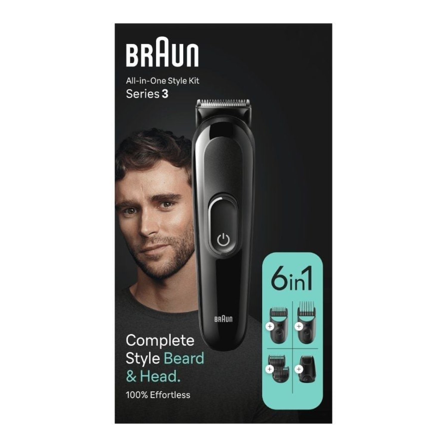 Braun Series 3 MGK3410 · Afeitadora 6 en 1 · Batería · 6 Accesorios