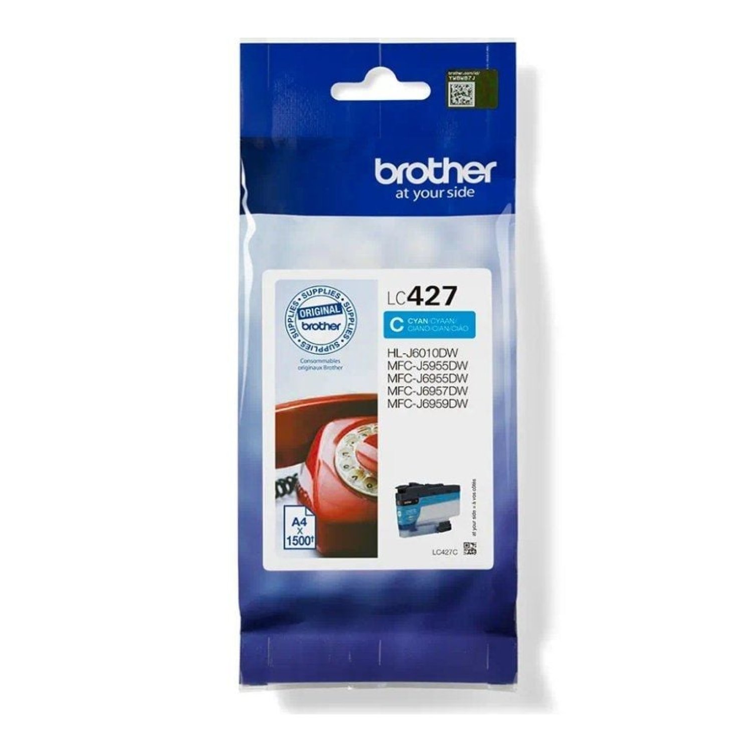 Brother LC-427 · Cartucho Tinta Original · Cian