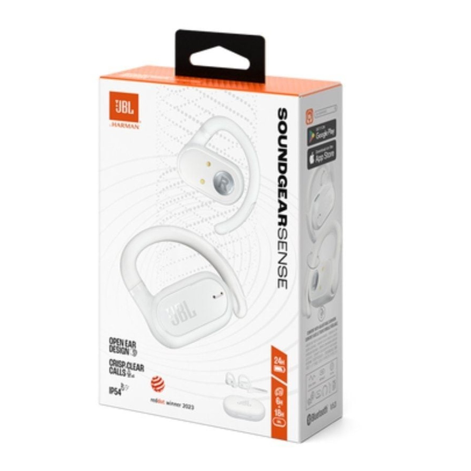 JBL Soundgear Sense · Auriculares Bluetooth · 8h Autonomía · Blancos con Estuche
