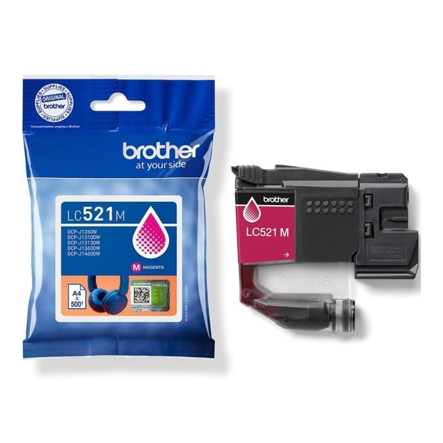 Brother LC521M · Cartucho Tinta Original · Magenta