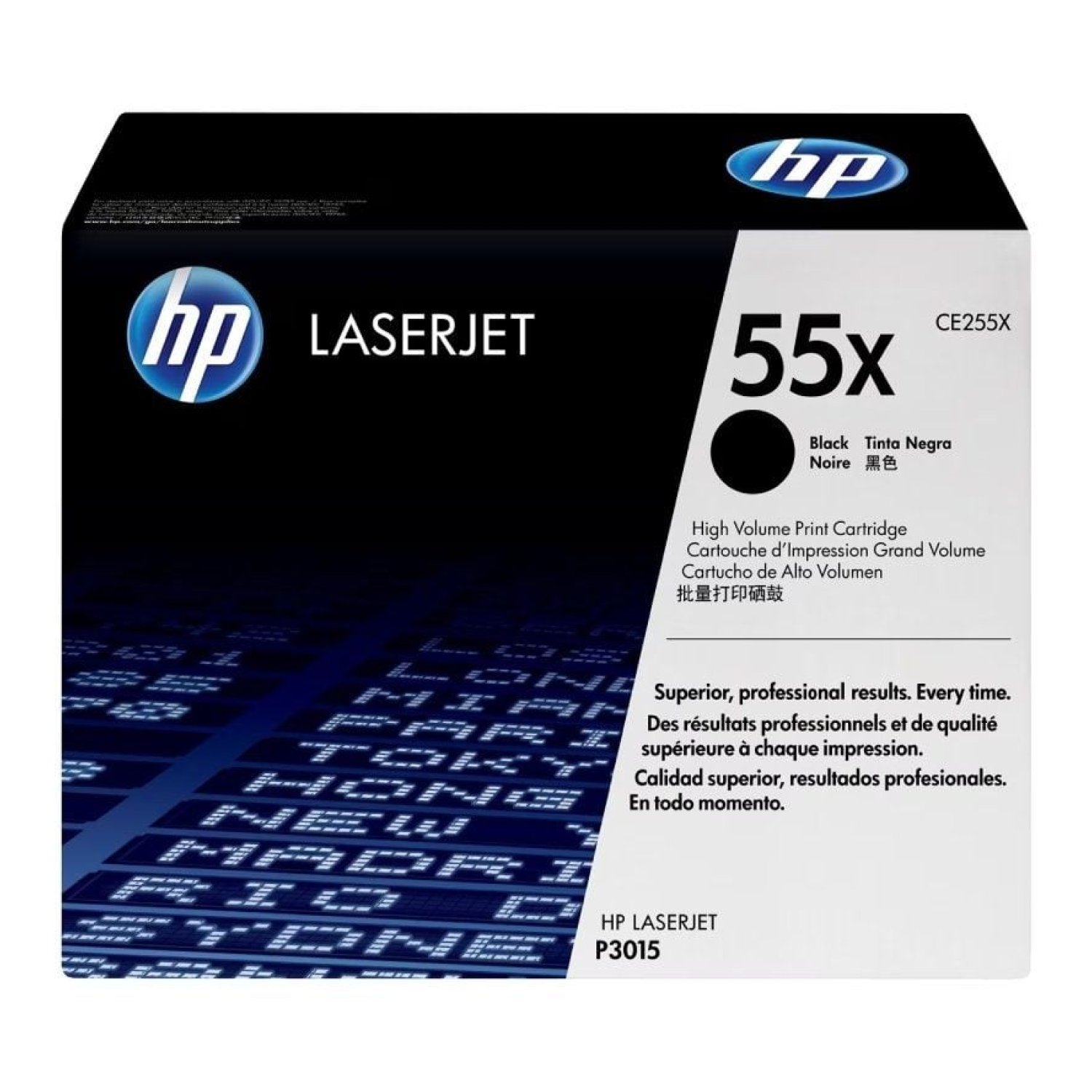 HP Tóner nº55X XL · Alta Capacidad · Negro
