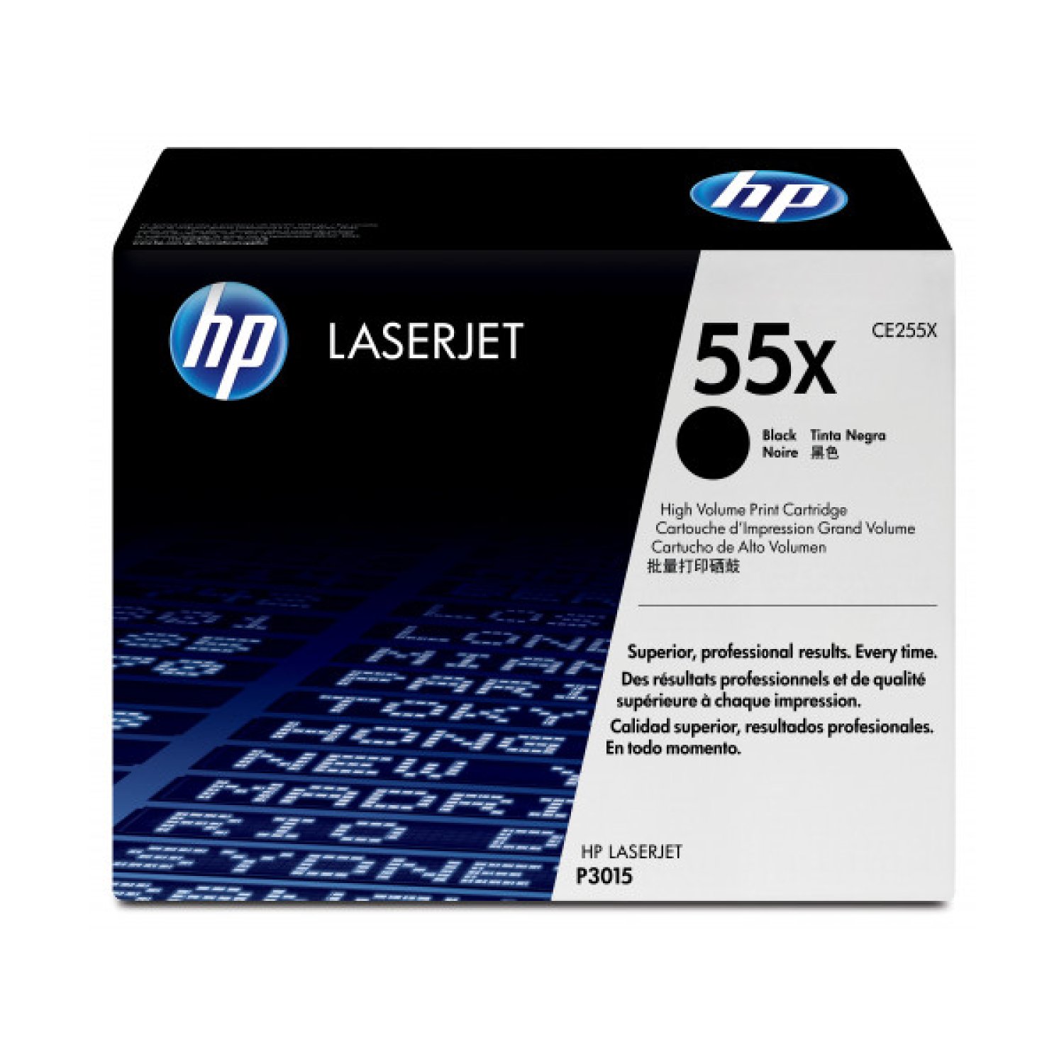 HP Tóner nº55X XL · Alta Capacidad · Negro