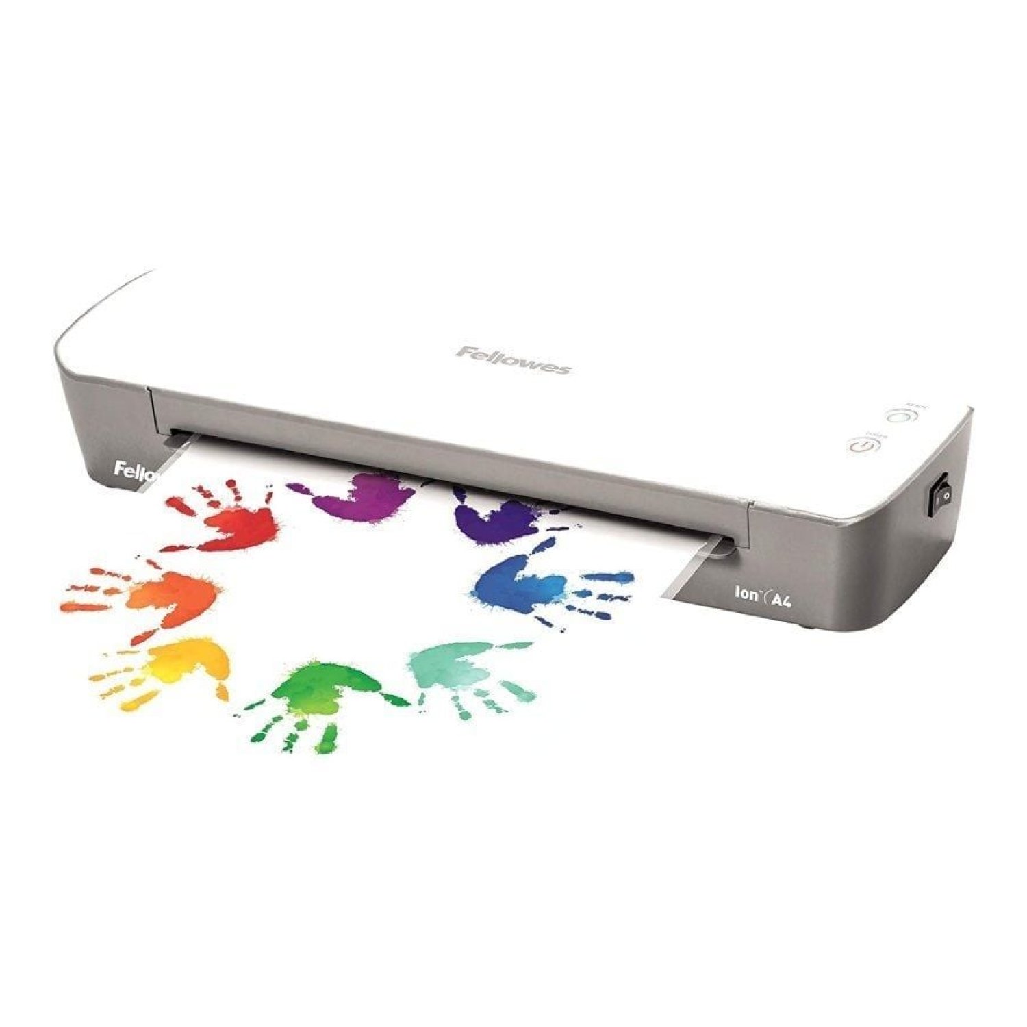 Fellowes Ion A4 · Plastificadora · Hasta 80-125 Micras · Blanca y Gris