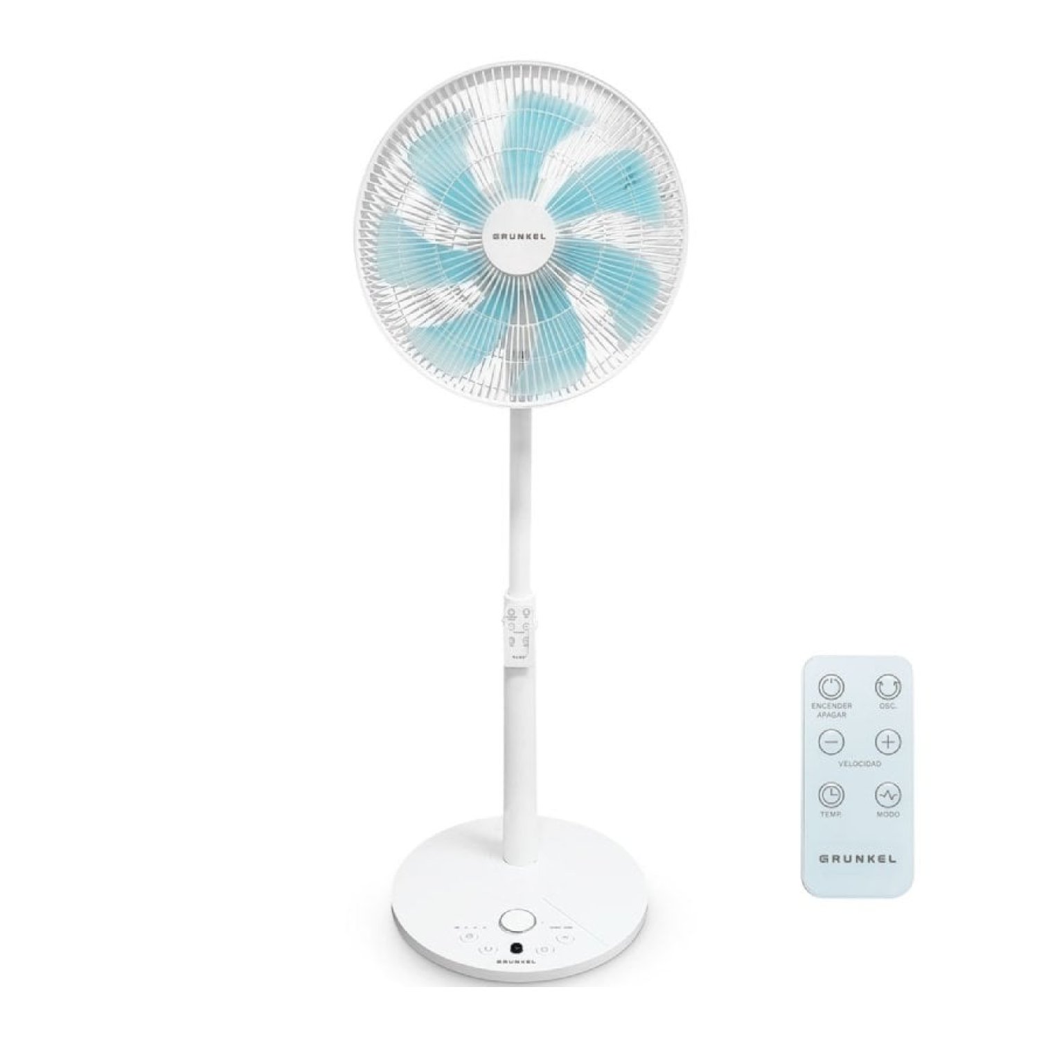 Grunkel Ventilador de Pie · 35cm · 25W · 7 Aspas · 12 Velocidades