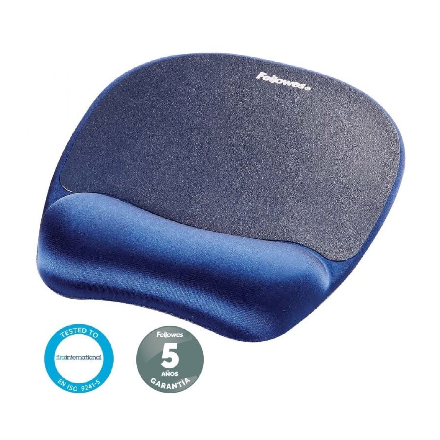 Fellowes Alfombrilla Ergonómica · 230x196mm · Azul · Soporte Muñeca