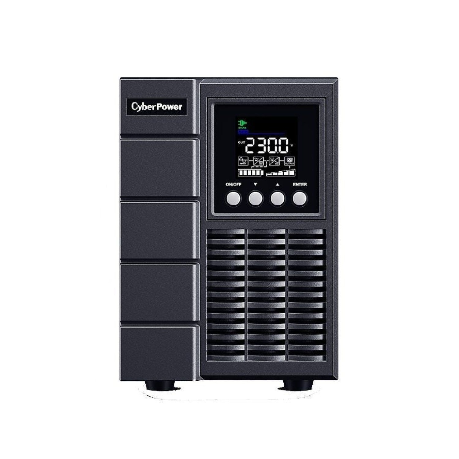 Cyberpower OLS2000EA · SAI Online · 2000VA-1800W · 4 Salidas · Torre