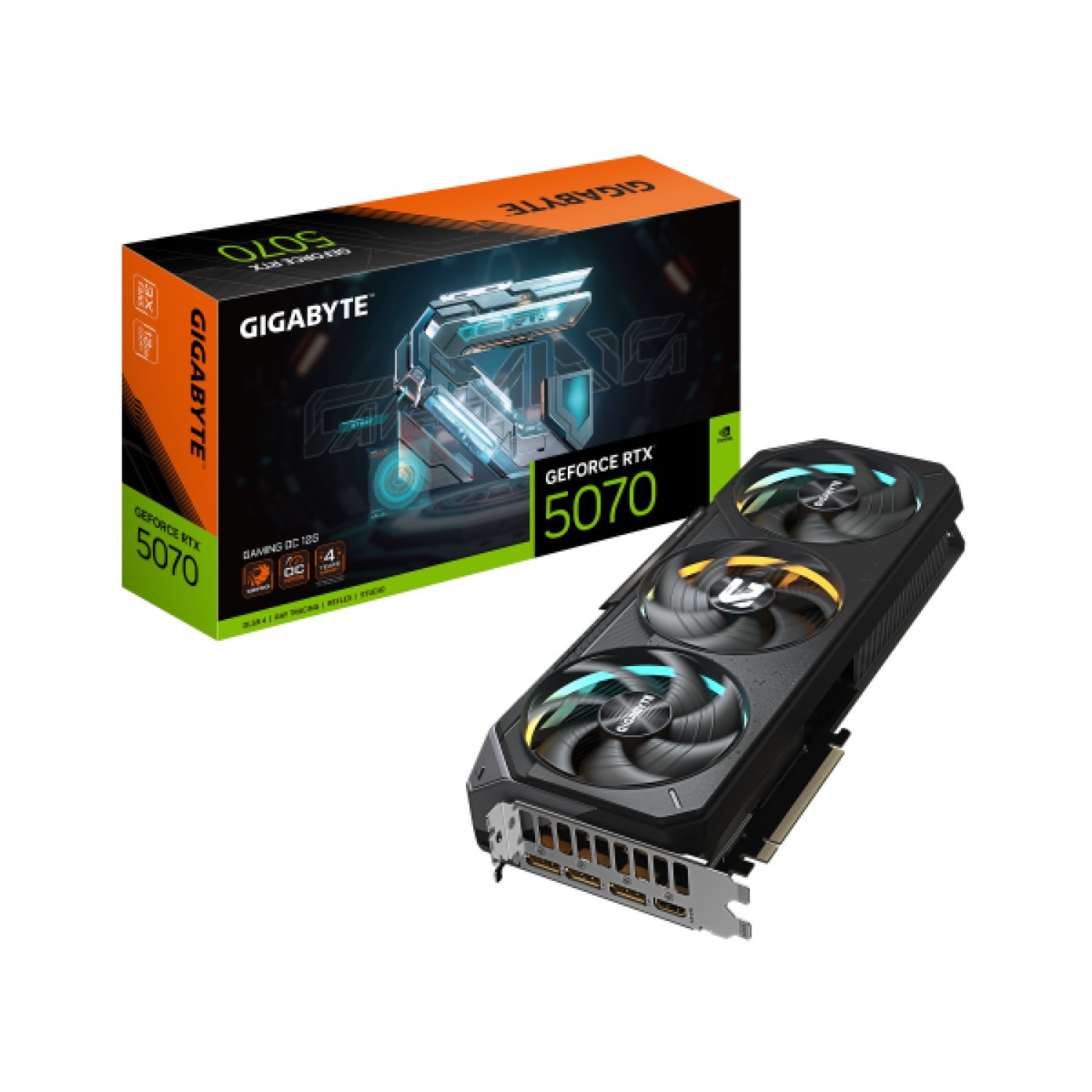 Gigabyte GeForce RTX 5070 Gaming OC · 12GB GDDR7 · Tarjeta Gráfica