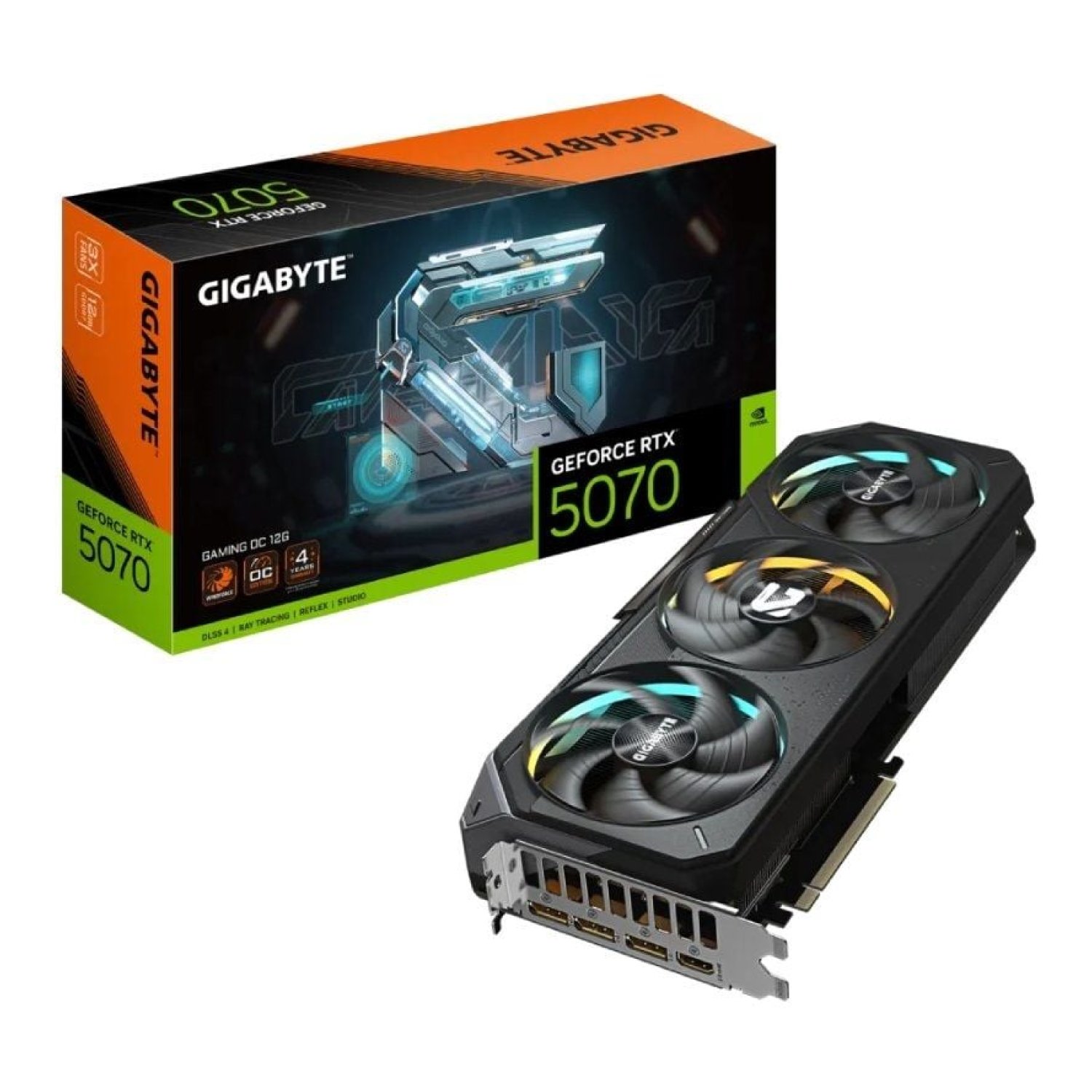 Gigabyte GeForce RTX 5070 Gaming OC · 12GB GDDR7 · Tarjeta Gráfica