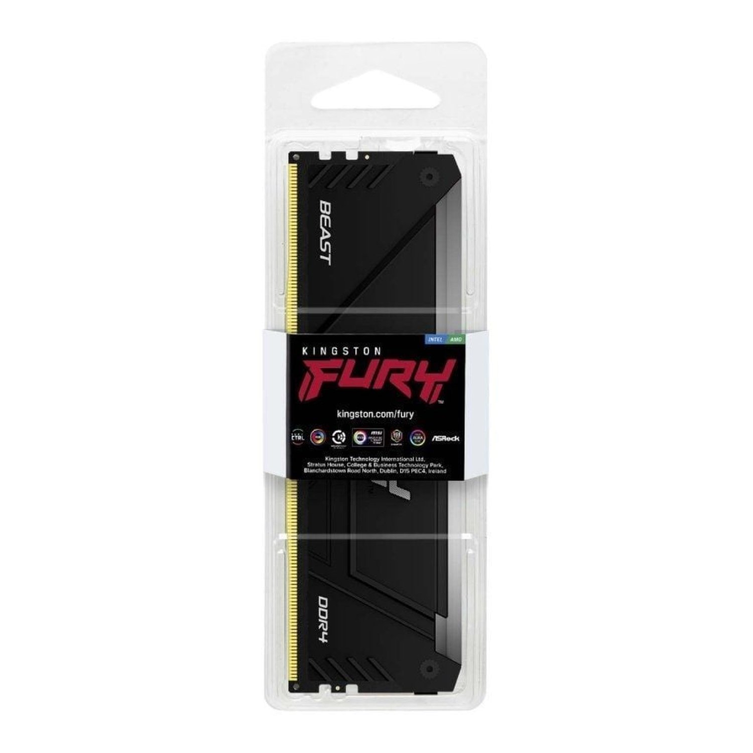 Kingston FURY Beast RGB · 16GB · DDR4 · 3200MHz · CL16 · 1.35V