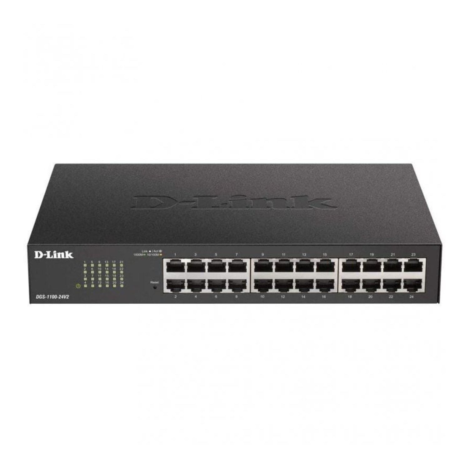 D-Link DGS-1100-24V2 · 24 Puertos Gigabit · 10/100/1000 Mbps · Gestionable