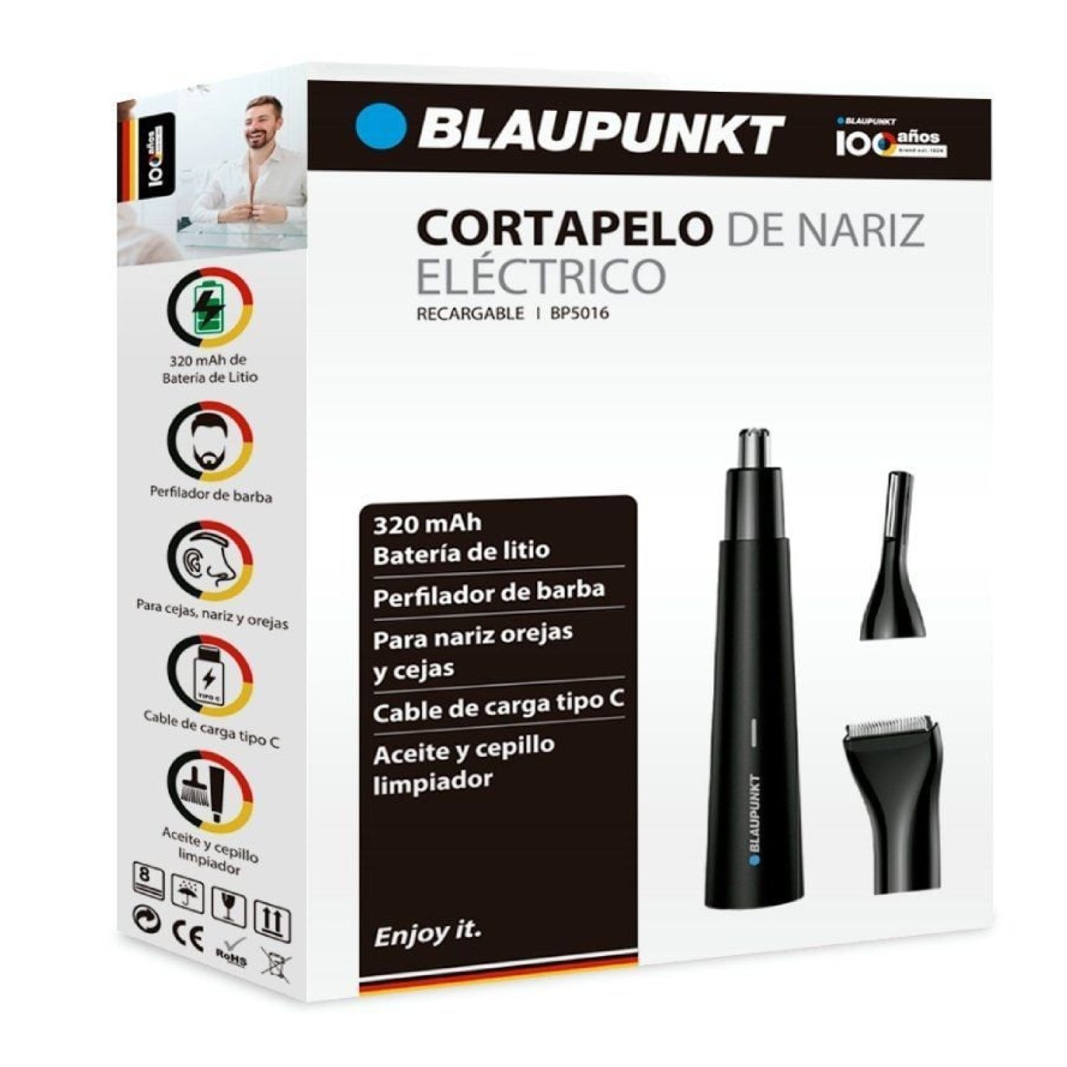Blaupunkt BP5016 · Perfilador a Batería · 3 Accesorios