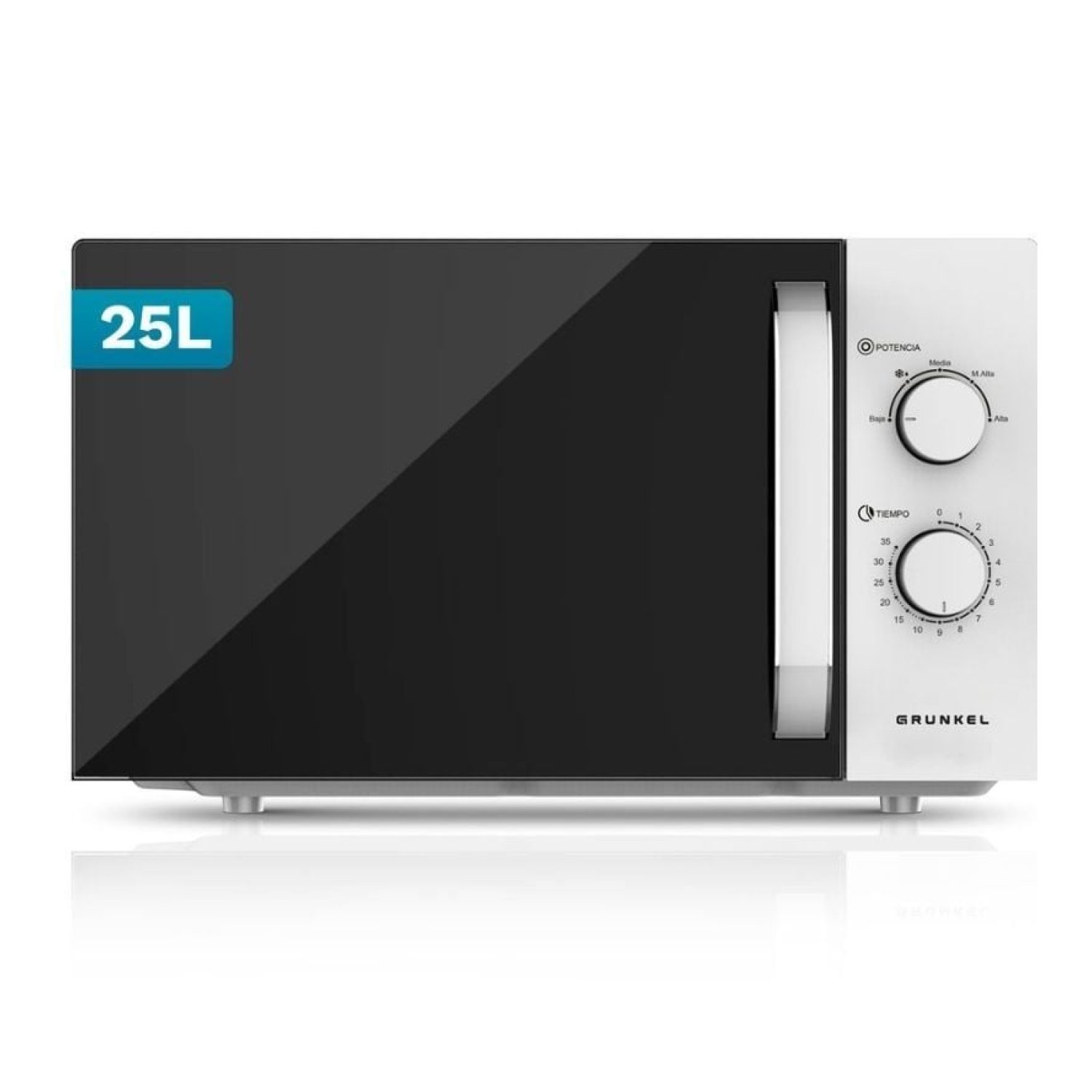 Grunkel MW-25EASY · Microondas 25L · 850W · Blanco