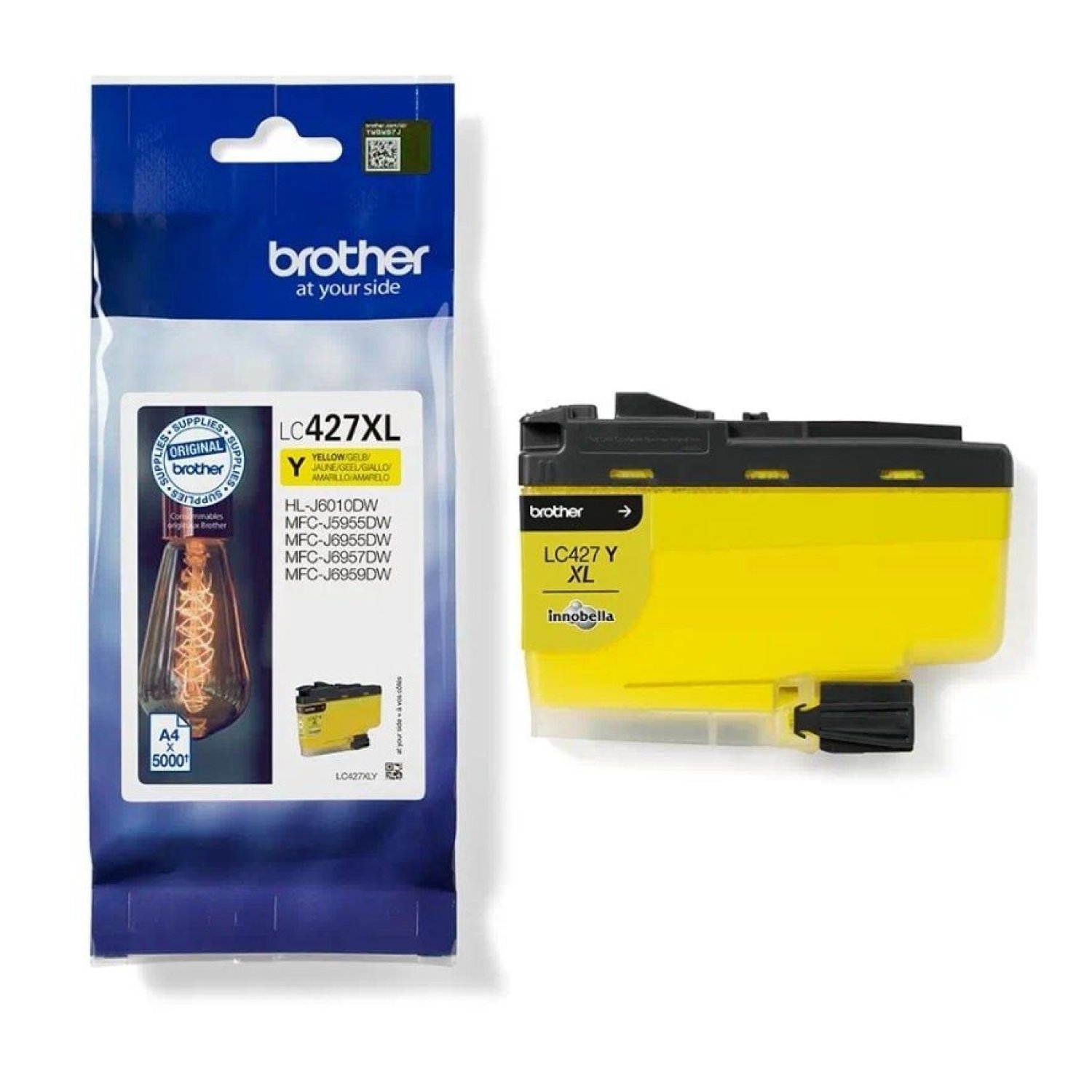 Brother · Cartucho LC-427 XL · Alta Capacidad · Amarillo