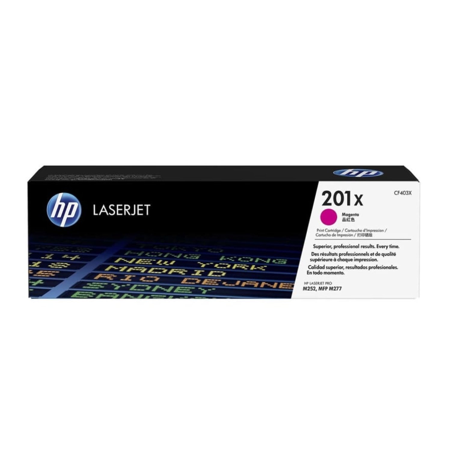 HP 201X XL · Tóner Original · Alta Capacidad · Magenta