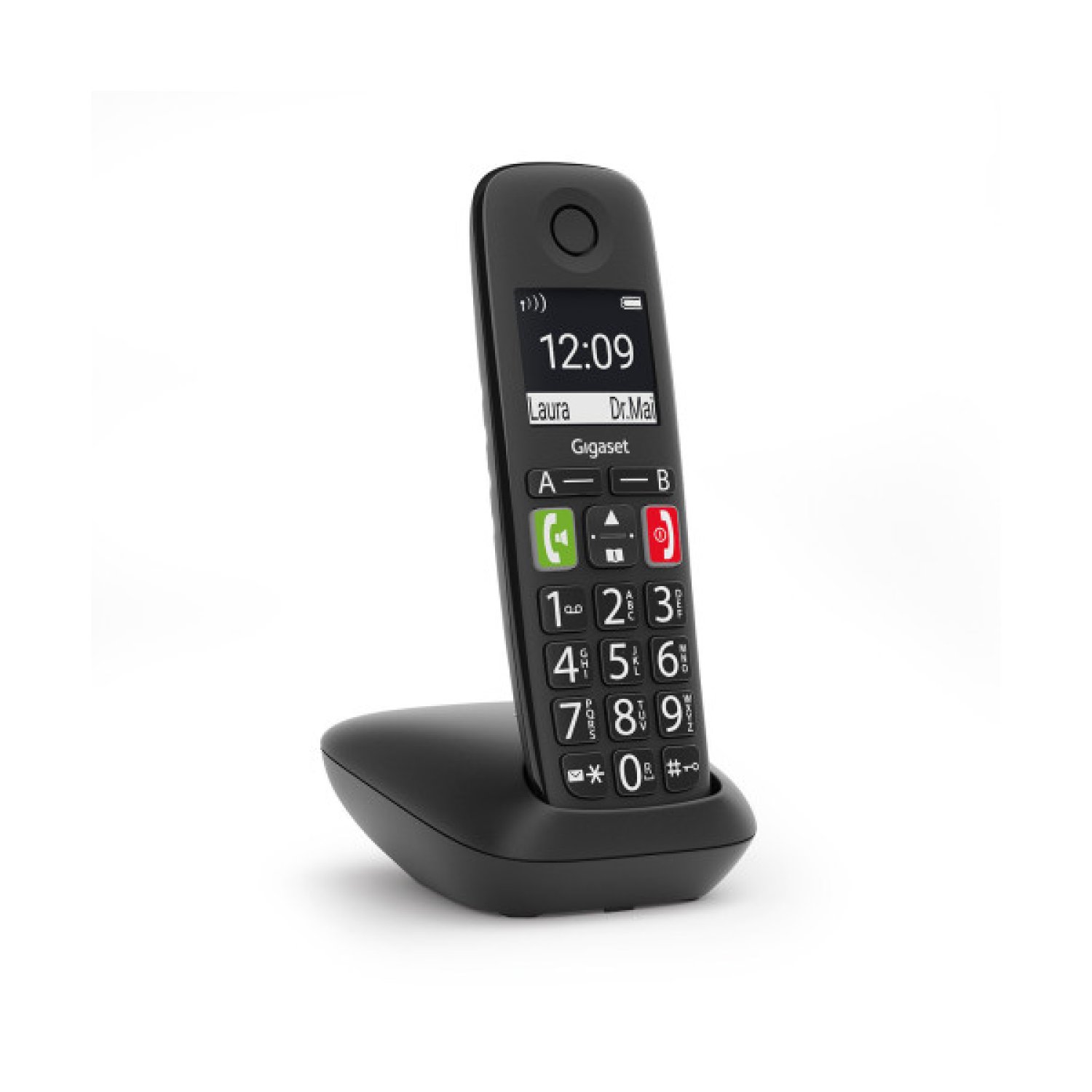Gigaset E290 · Teléfono Inalámbrico · Negro