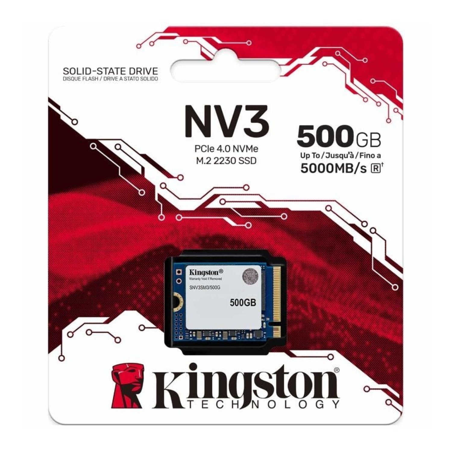 Kingston NV3 · 500GB · SSD M.2 2230 · PCIe Gen4