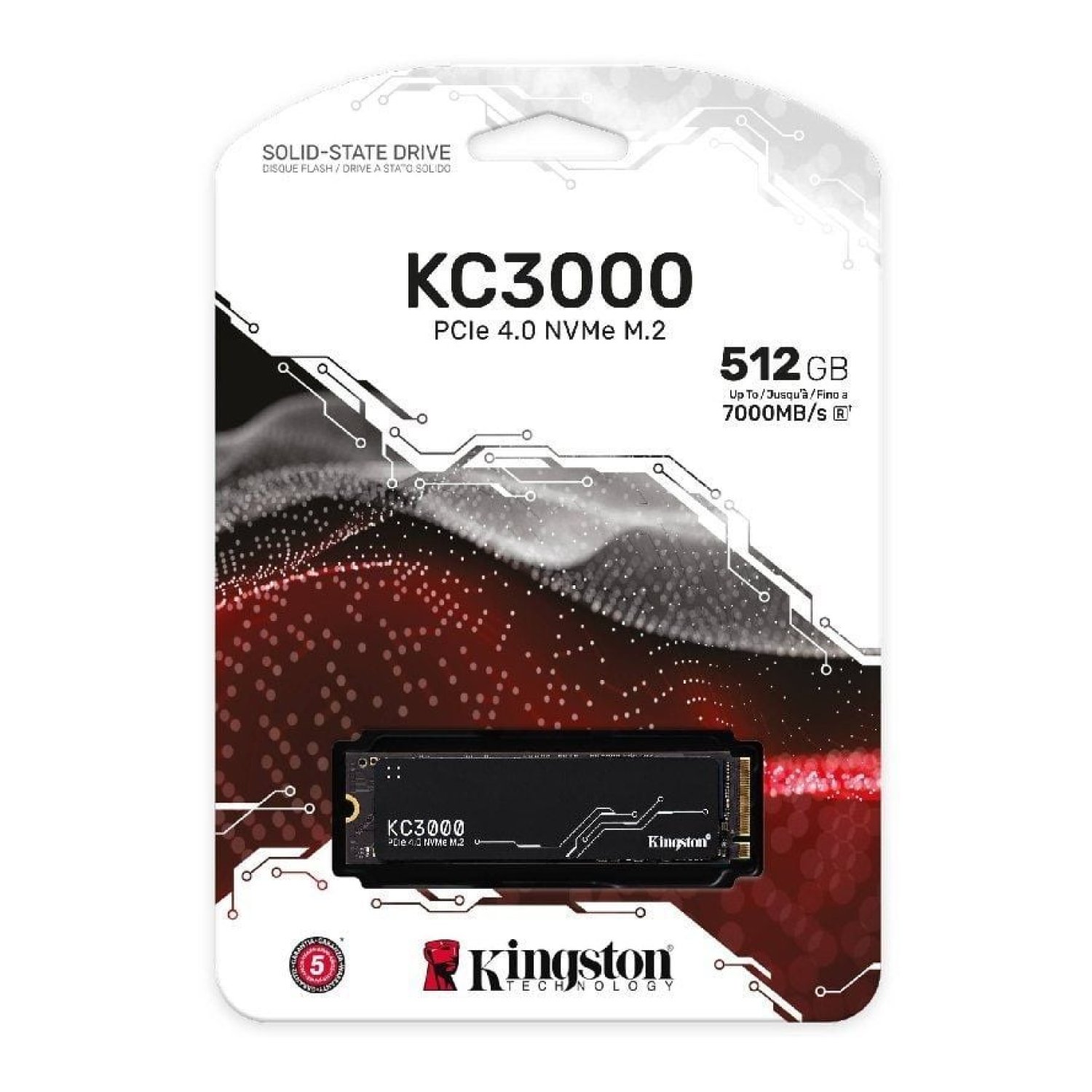 Kingston KC3000 · 512GB · M.2 2280 · PCIe Gen4 · Disipador Térmico