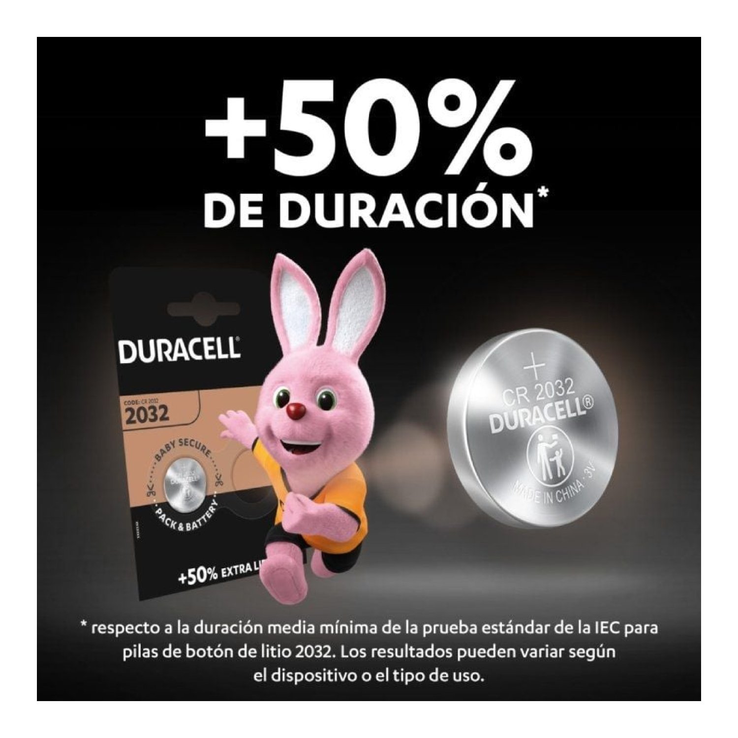 Duracell Pack 5 Pilas Botón DL2032 · 3V · Larga Duración
